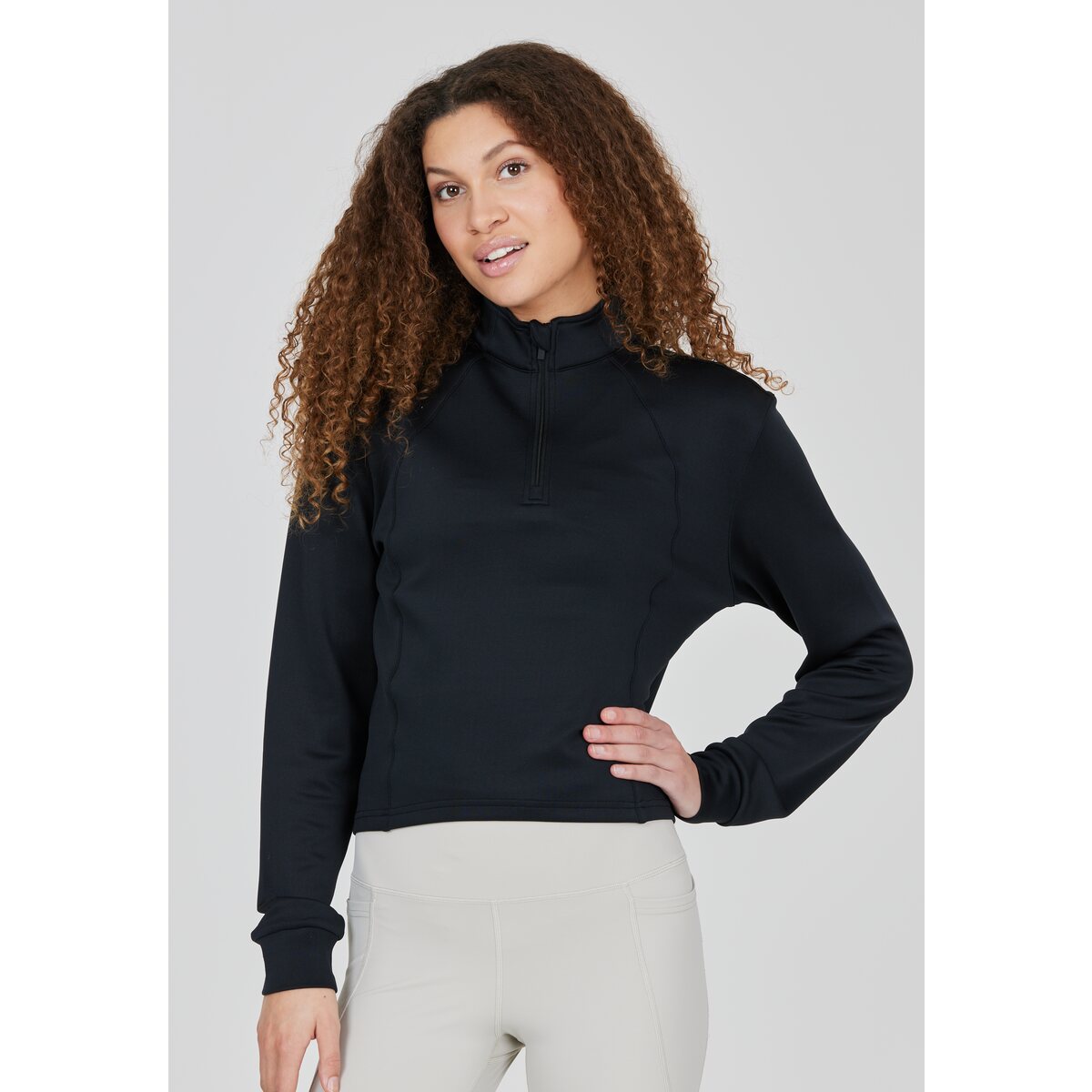 Athlecia Ayanda Womenswear Midlayer - Black 1 Shaws Department Stores