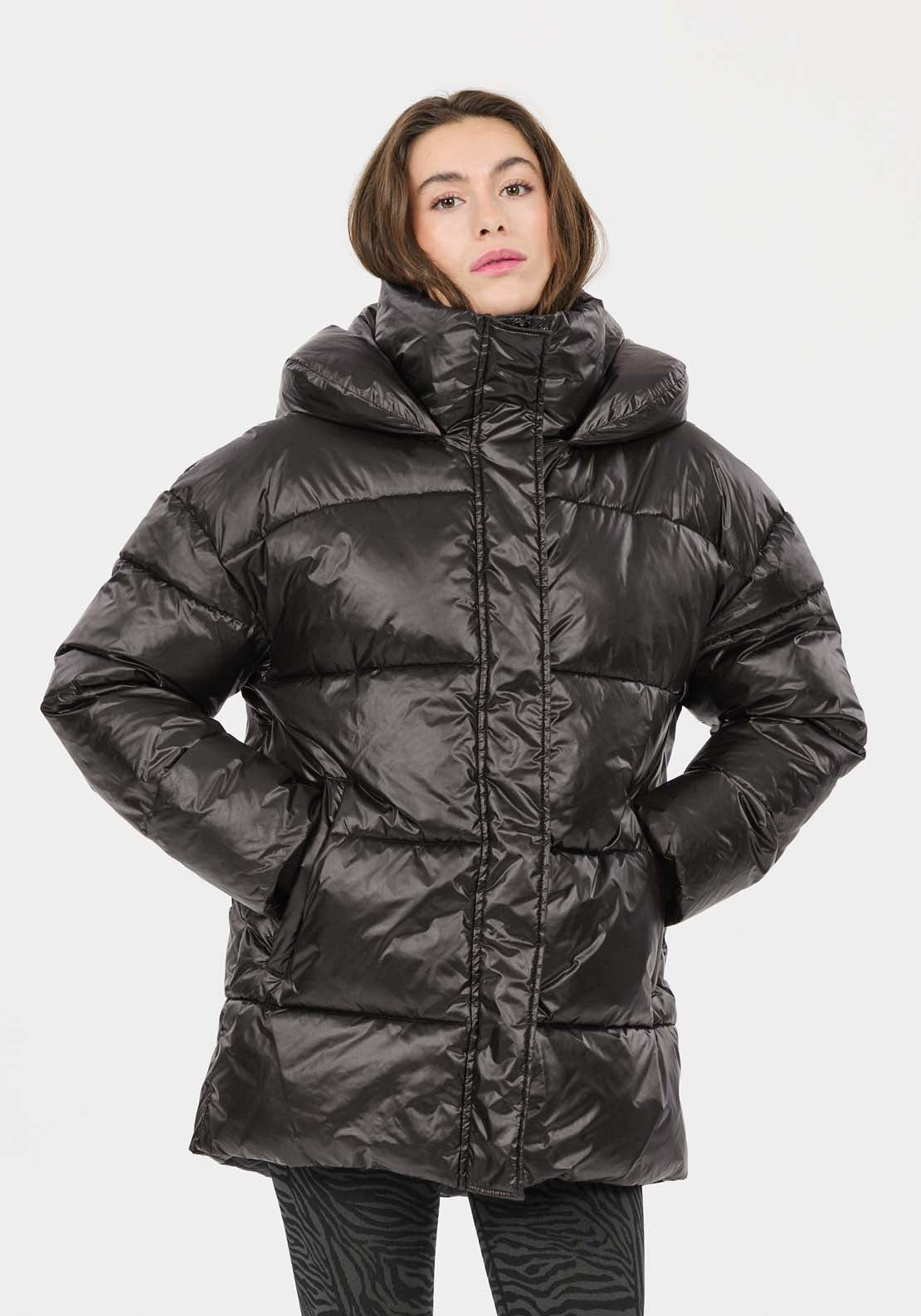 Athlecia Moriarty Puffer Jacket - Black 2 Shaws Department Stores