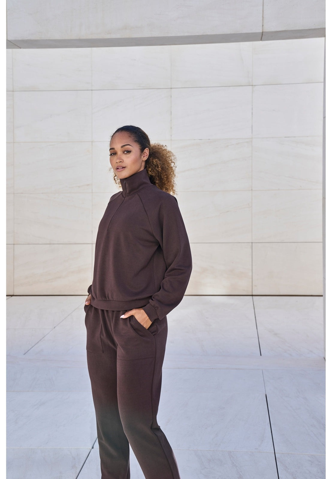Athlecia Elaina Sweatshirt - Java 13 Shaws Department Stores