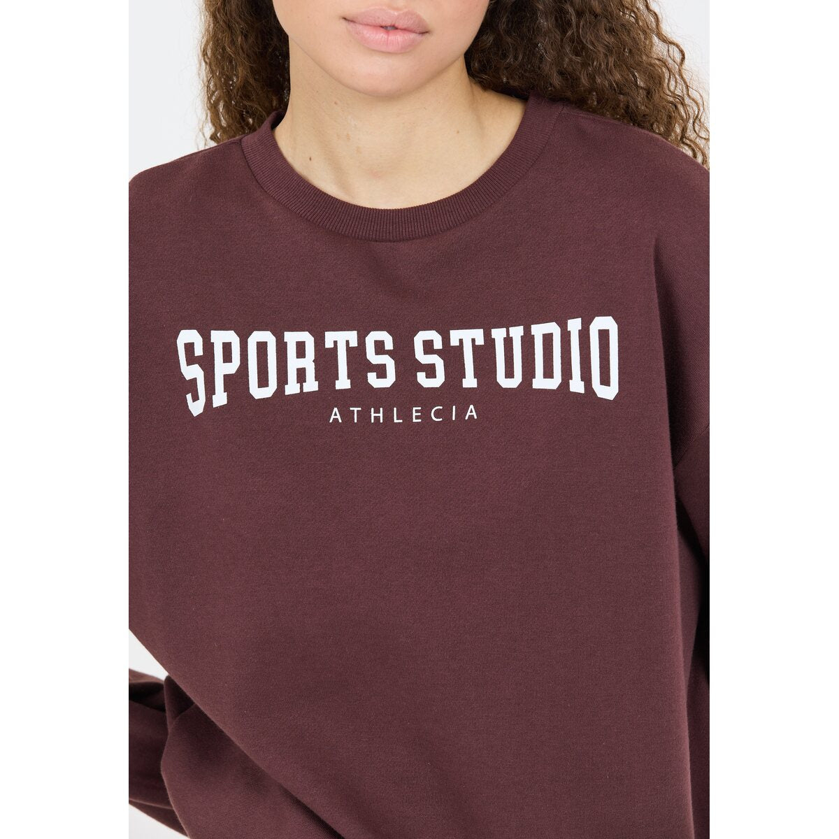 Athlecia Giannis Sweatshirt With Crew Neck - Fudge 4 Shaws Department Stores