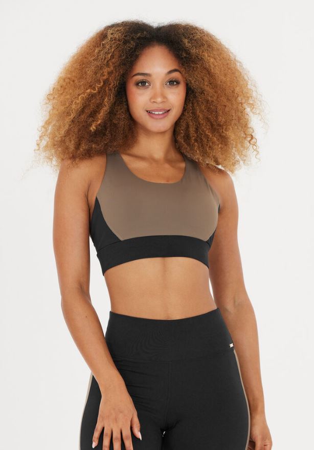 Athlecia Lris Colour Block Bra - Black 1 Shaws Department Stores