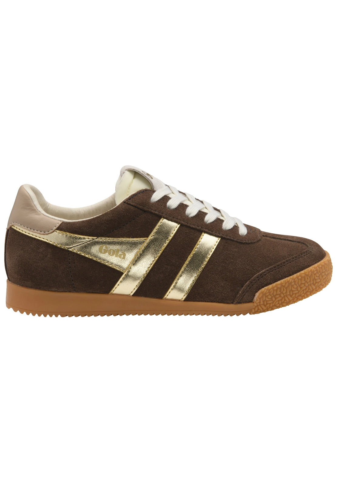 Elan Glitz Trainer - Bone/gold/dk Brown