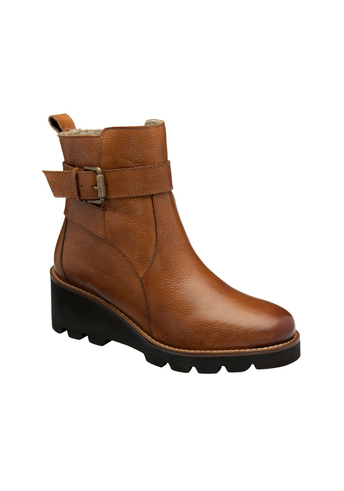 Lotus Emberlynn Ankle Boot - Brown 1 Shaws Department Stores