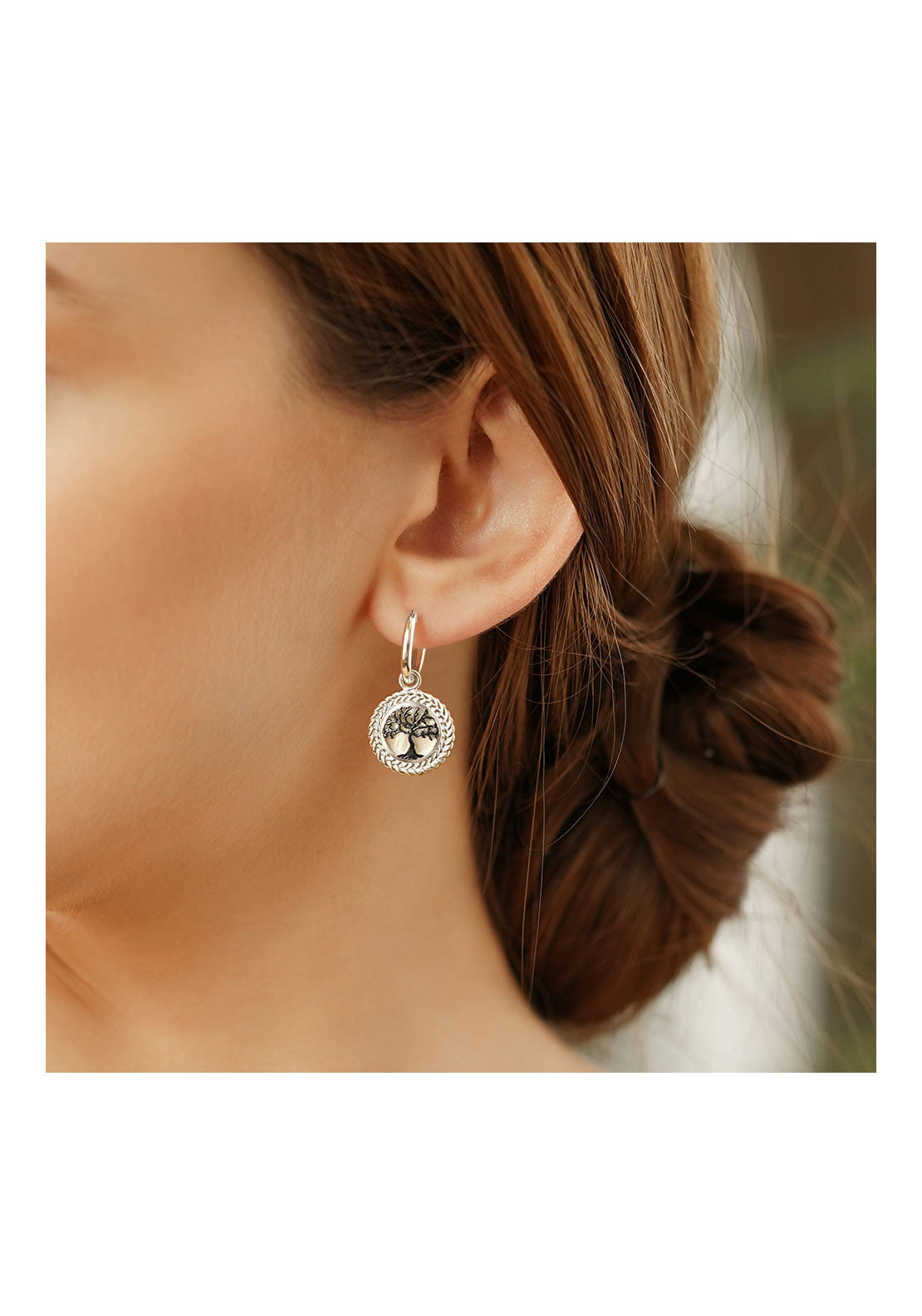 Newbridge Jewellery Celtic Tree Of Life Earrings - Silver 2 Shaws Department Stores