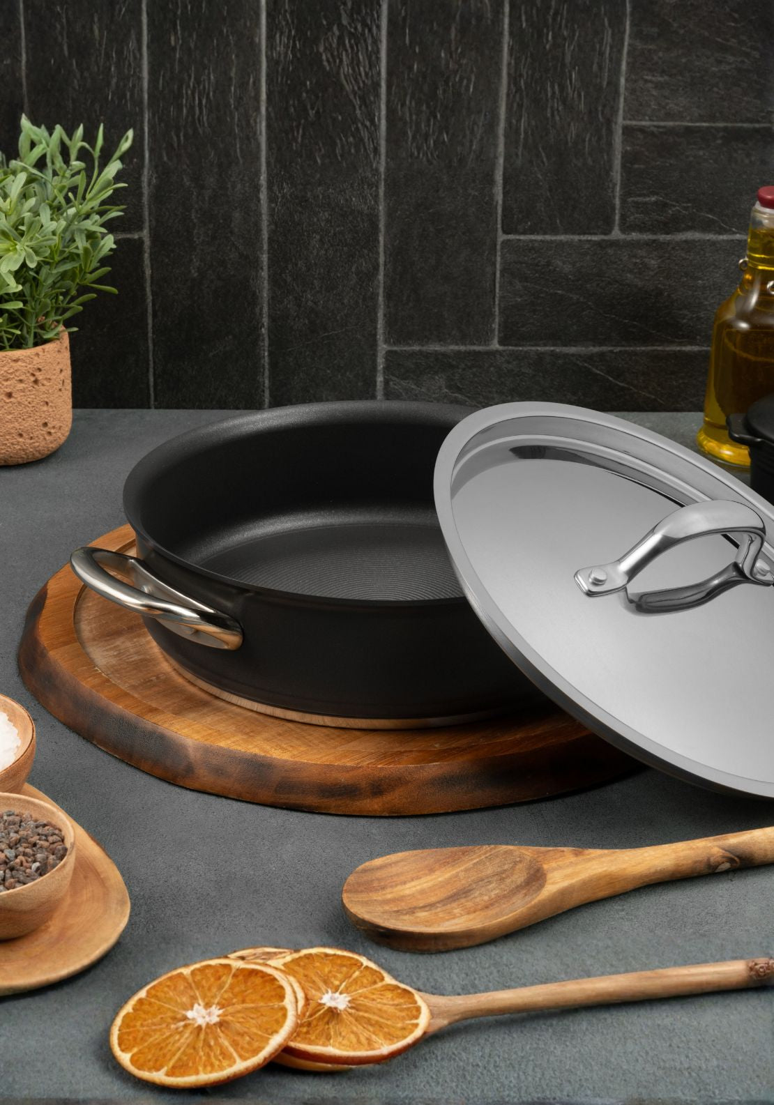 Circulon Excellence Sauteuse 26cm - Black 1 Shaws Department Stores