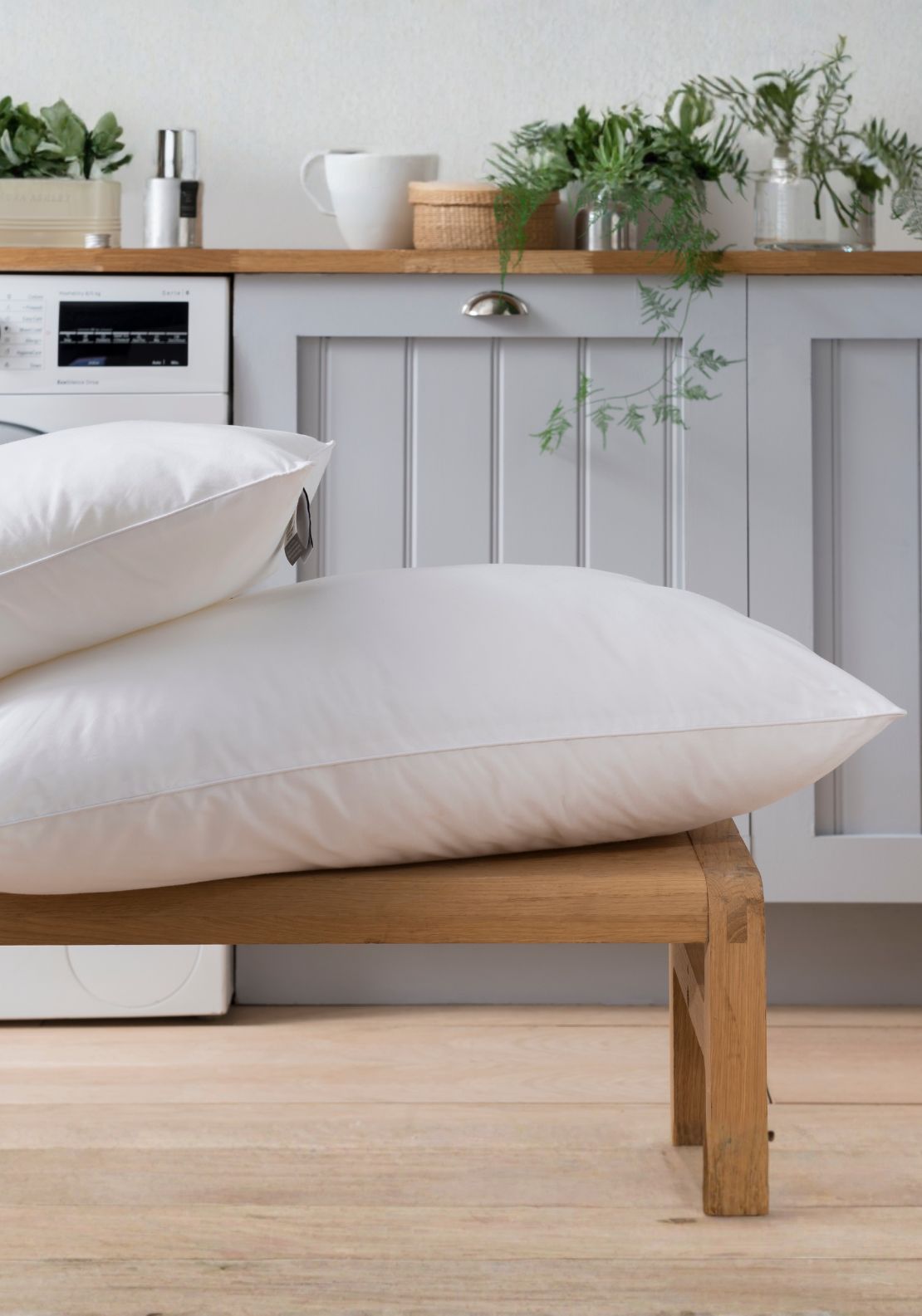 The Fine Bedding Company Spundown Pillow - White 1 Shaws Department Stores