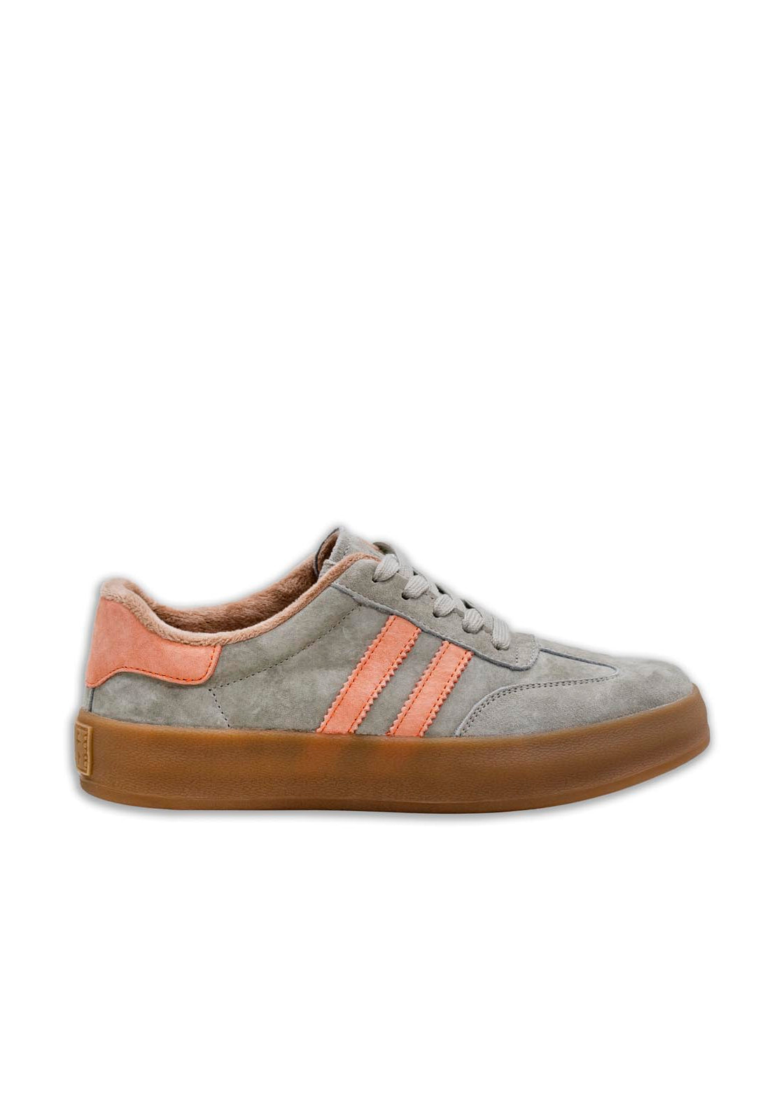 Drilleys Gum Ad Sole Trainer - Moss Papaya 1 Shaws Department Stores