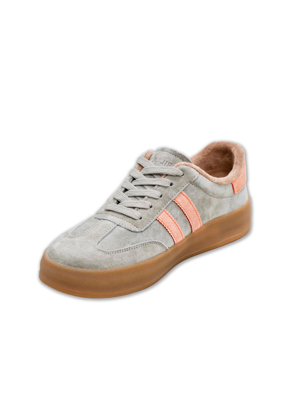 Drilleys Gum Ad Sole Trainer - Moss Papaya 3 Shaws Department Stores
