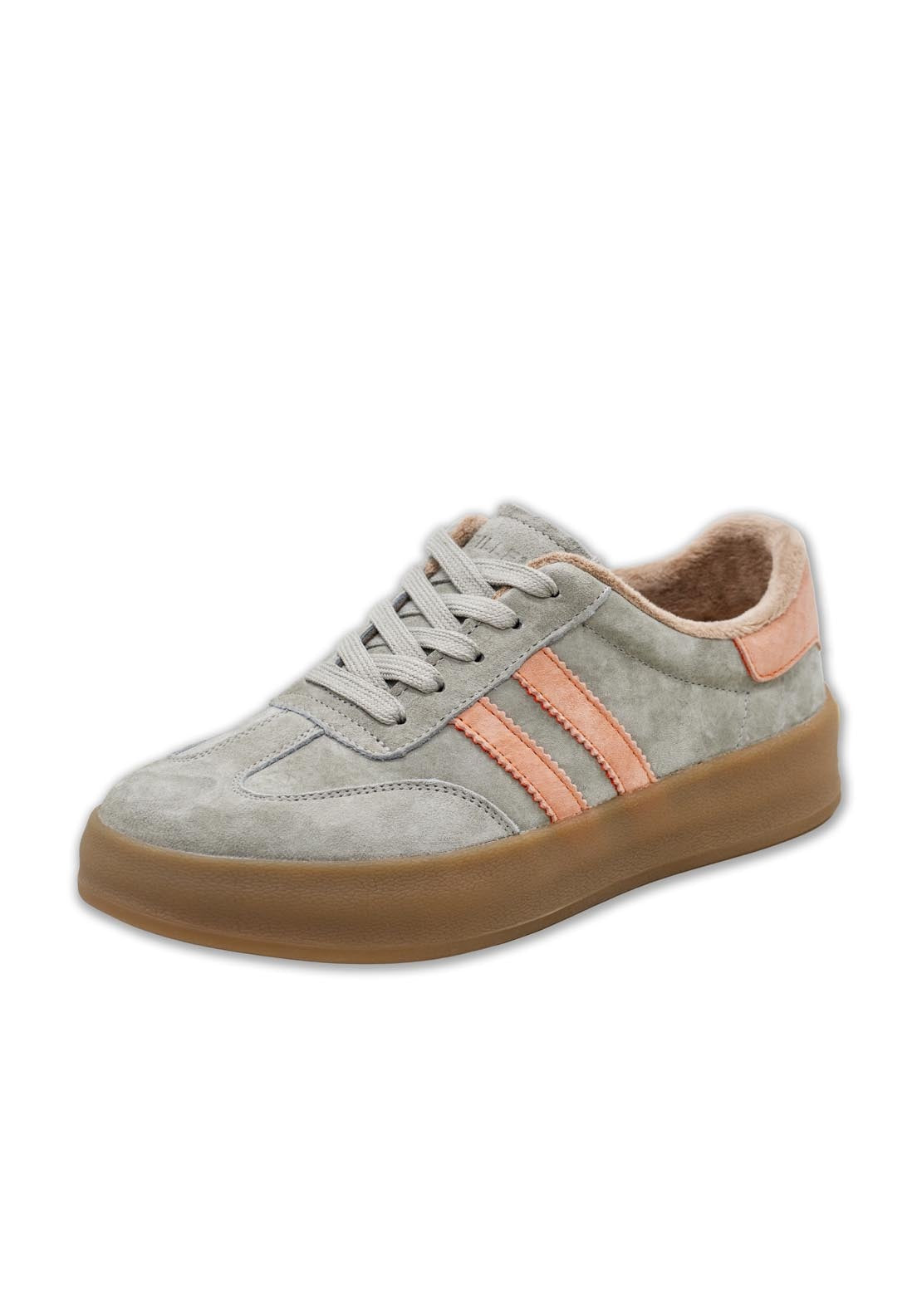 Drilleys Gum Ad Sole Trainer - Moss Papaya 2 Shaws Department Stores