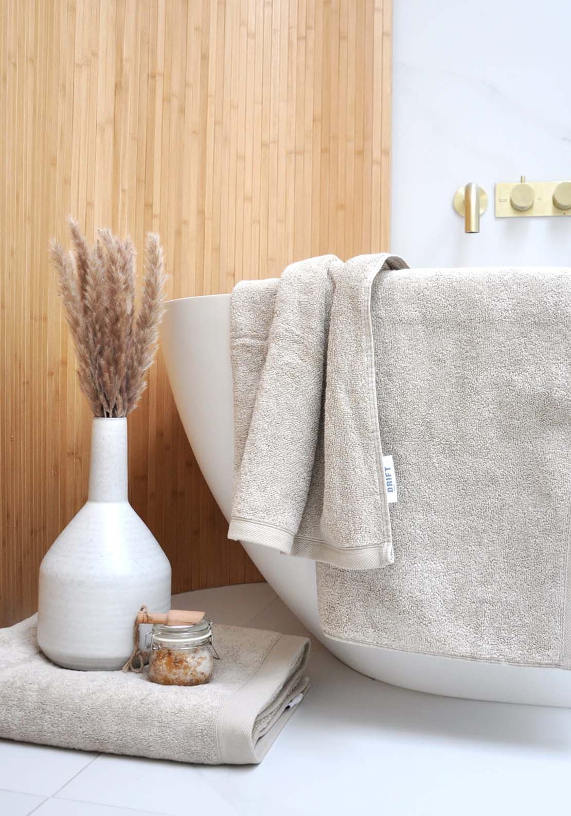 The Home Luxury Collection Friendly Bathroom Towel -Natural 3 Shaws Department Stores