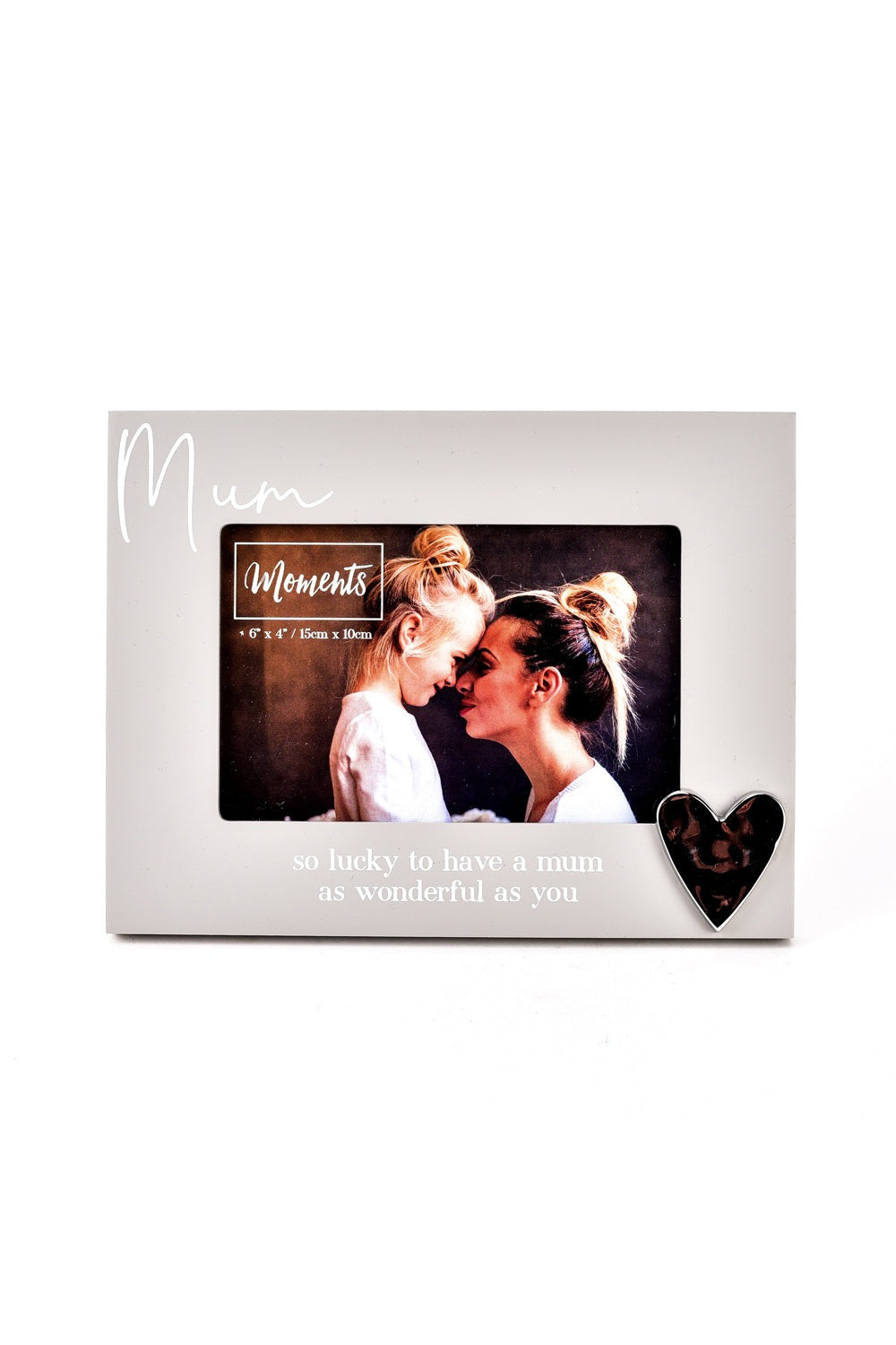 Moments Moments Wooden Photo Frame with Heart 6" x 4" - Mum 1 Shaws Department Stores