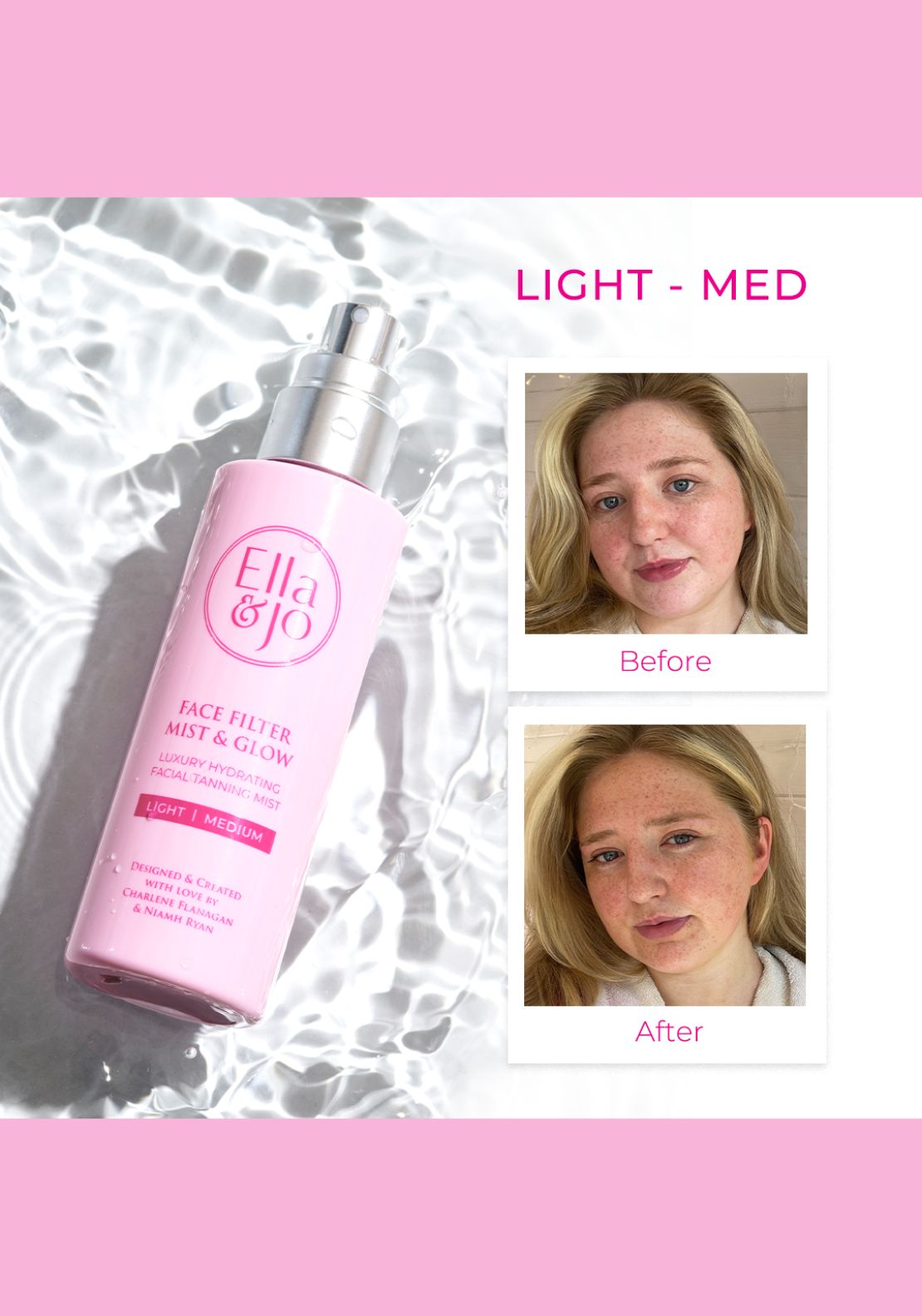 Ella & Jo Face Filter Mist & Glow Tanning Mist 5 Shaws Department Stores