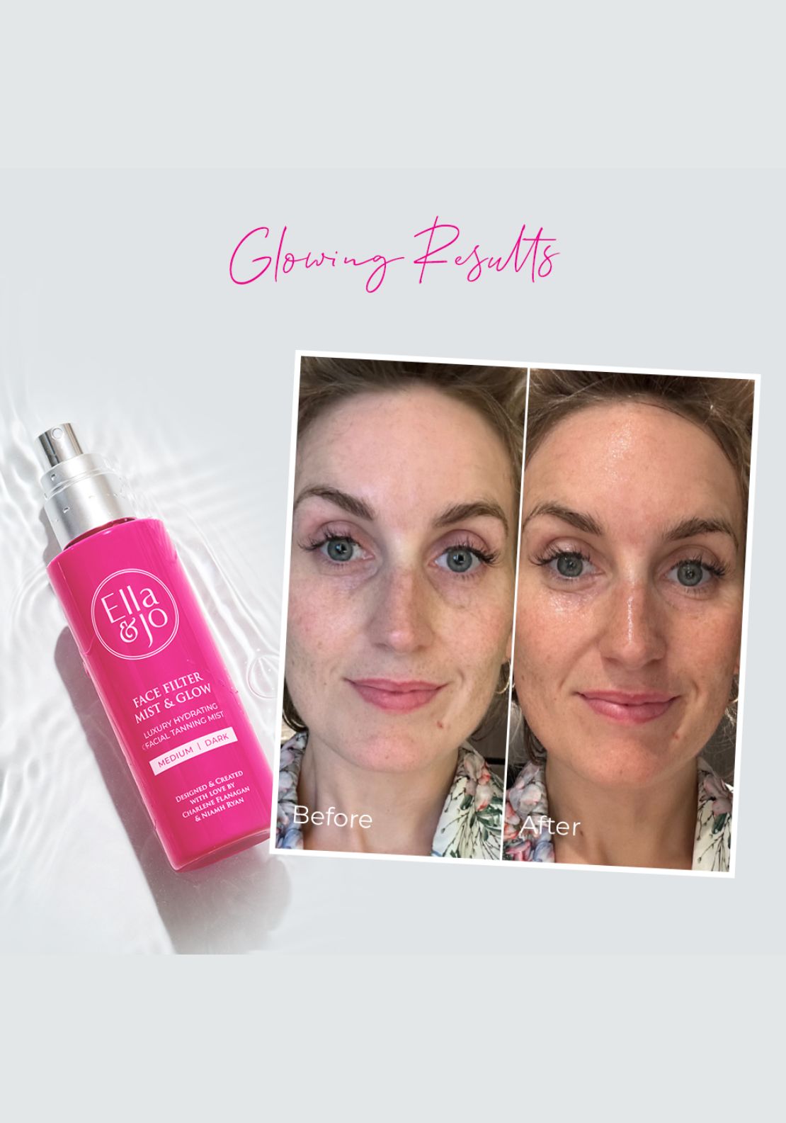 Ella & Jo Face Filter Mist & Glow Tanning Mist 7 Shaws Department Stores