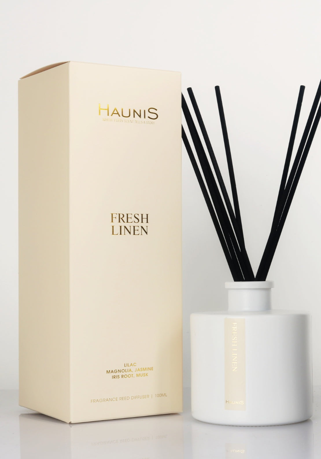 Haunis Fresh Linen Diffuser - Cream 1 Shaws Department Stores
