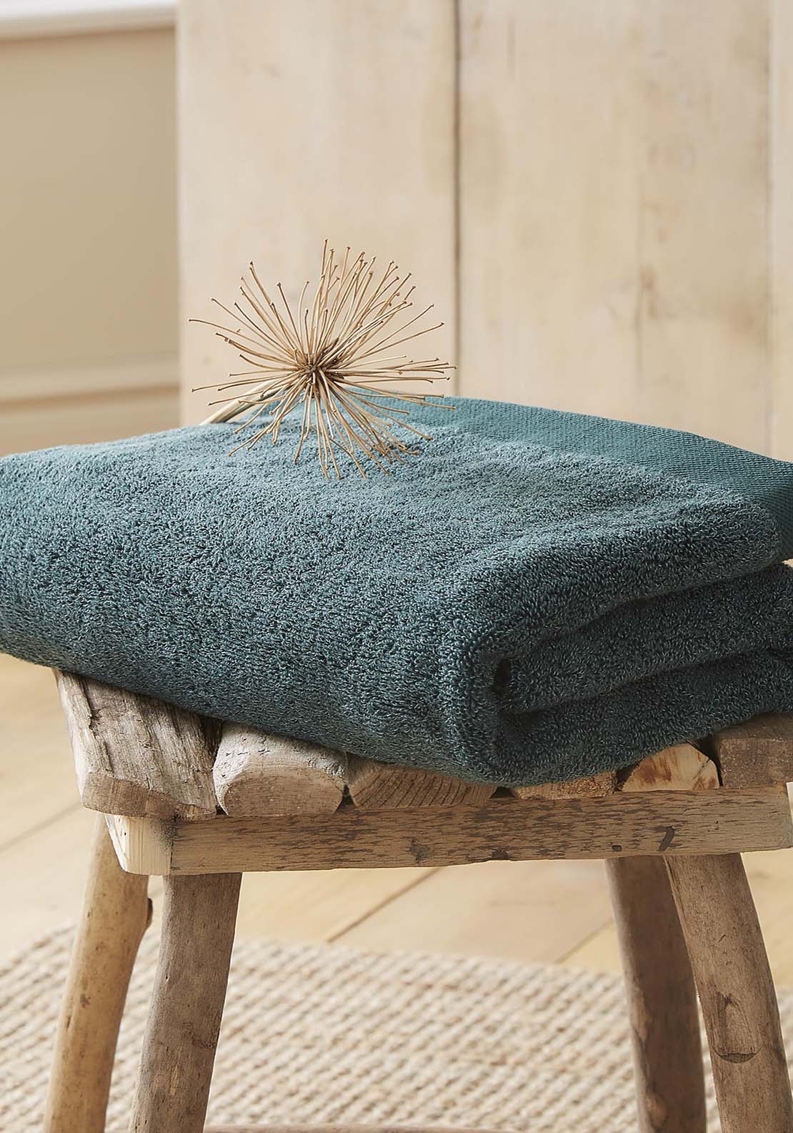 The Home Luxury Collection Friendly Bathroom Towel -Dark Green 2 Shaws Department Stores