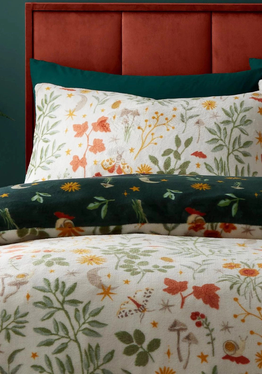Woodland Mushrooms Duvet Set - Beige
