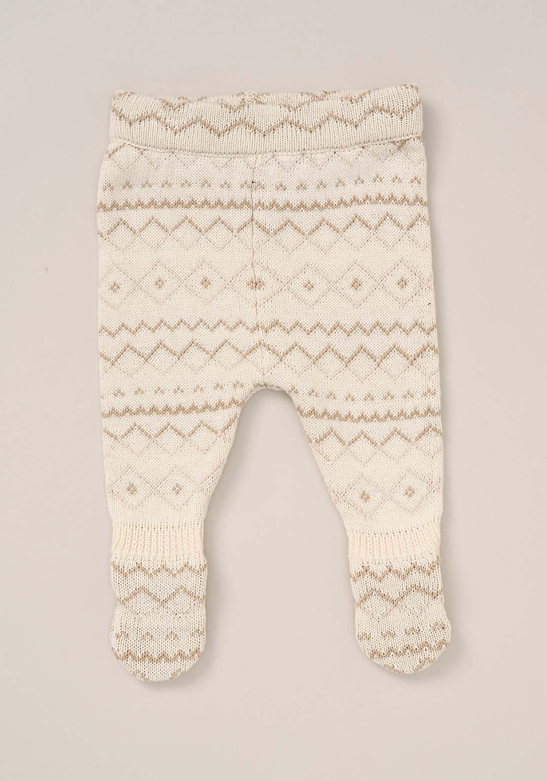 Fair Isle Knit Set - Cream