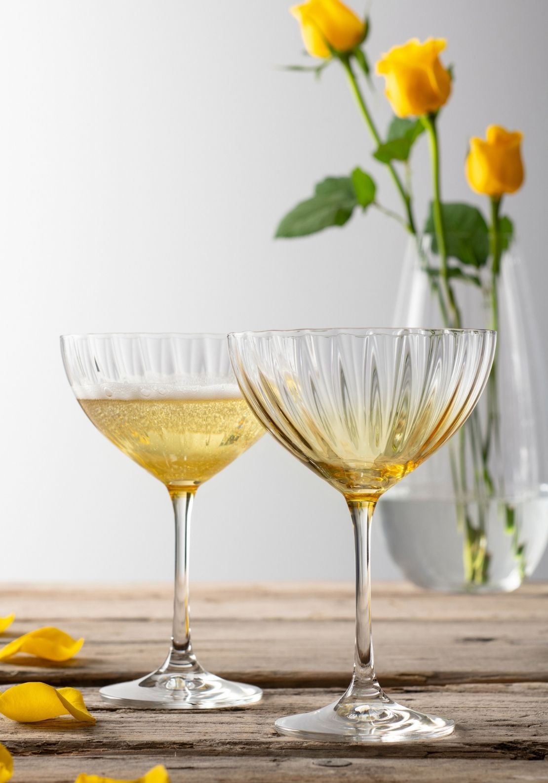 Champage Saucer Set Of 2 - Orange