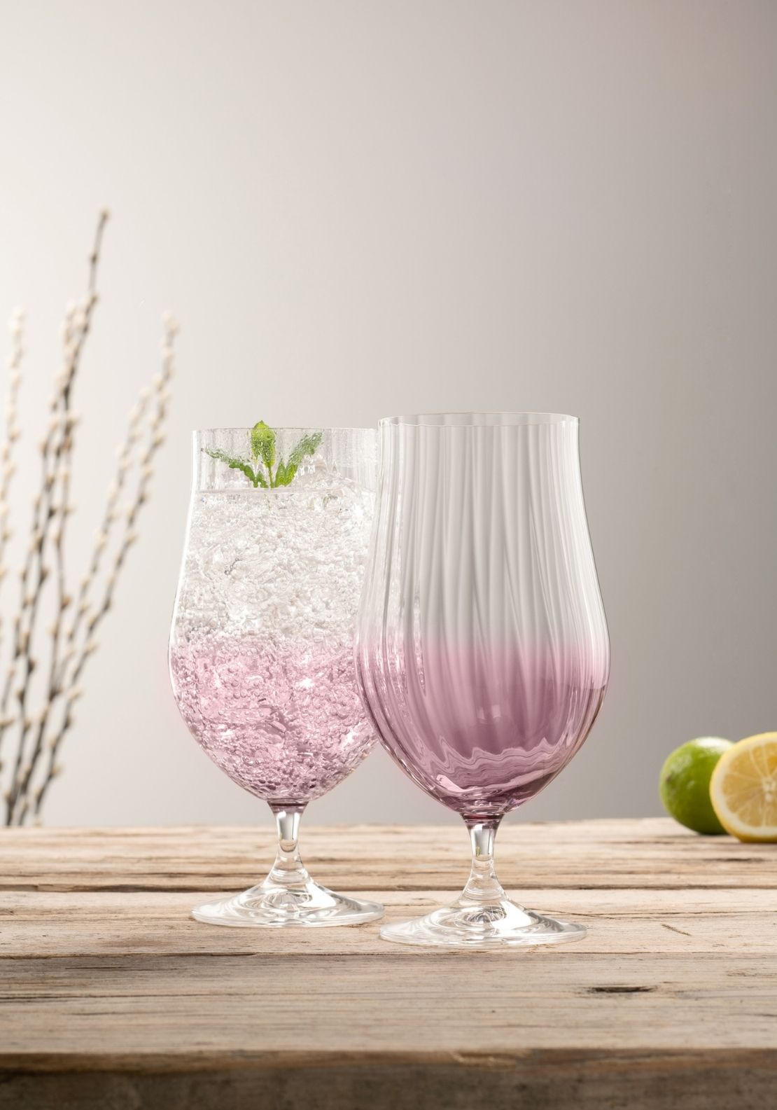 Craft Beer/Cocktail Set Of 2 - Purple