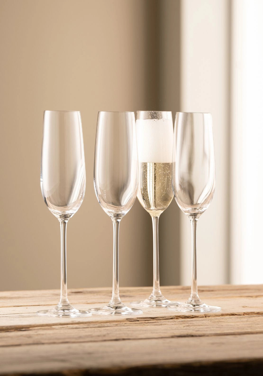 Solus Flute Set of 4 - Clear