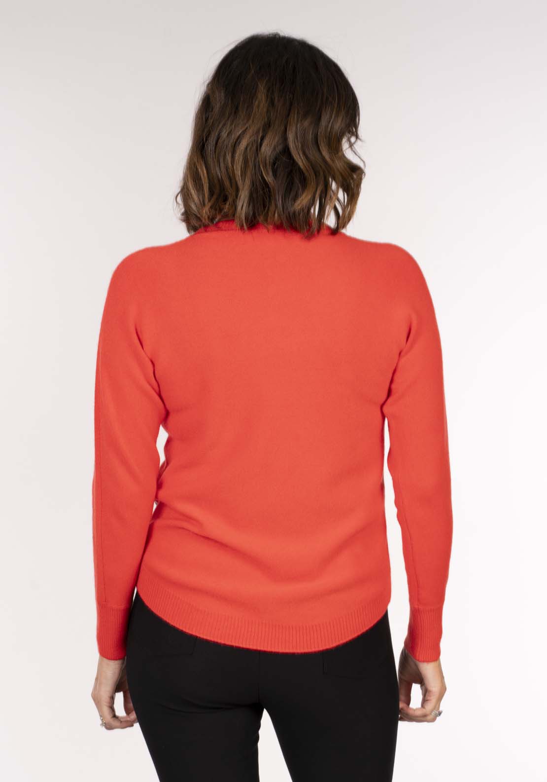 Tea Lane Sequin Spot Batwing Sweater - Red Dark Grey Spot 5 Shaws Department Stores