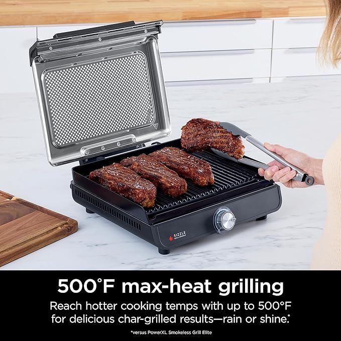 Ninja Sizzle Indoor Grill & Flat Plate | GR101UK 2 Shaws Department Stores