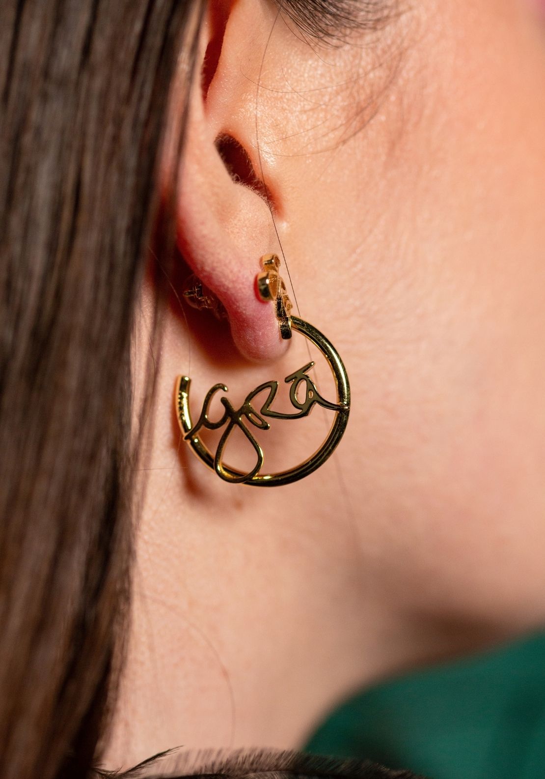 Don’t Kill My Vibe Grá Beag Hoop Earrings - Gold 3 Shaws Department Stores