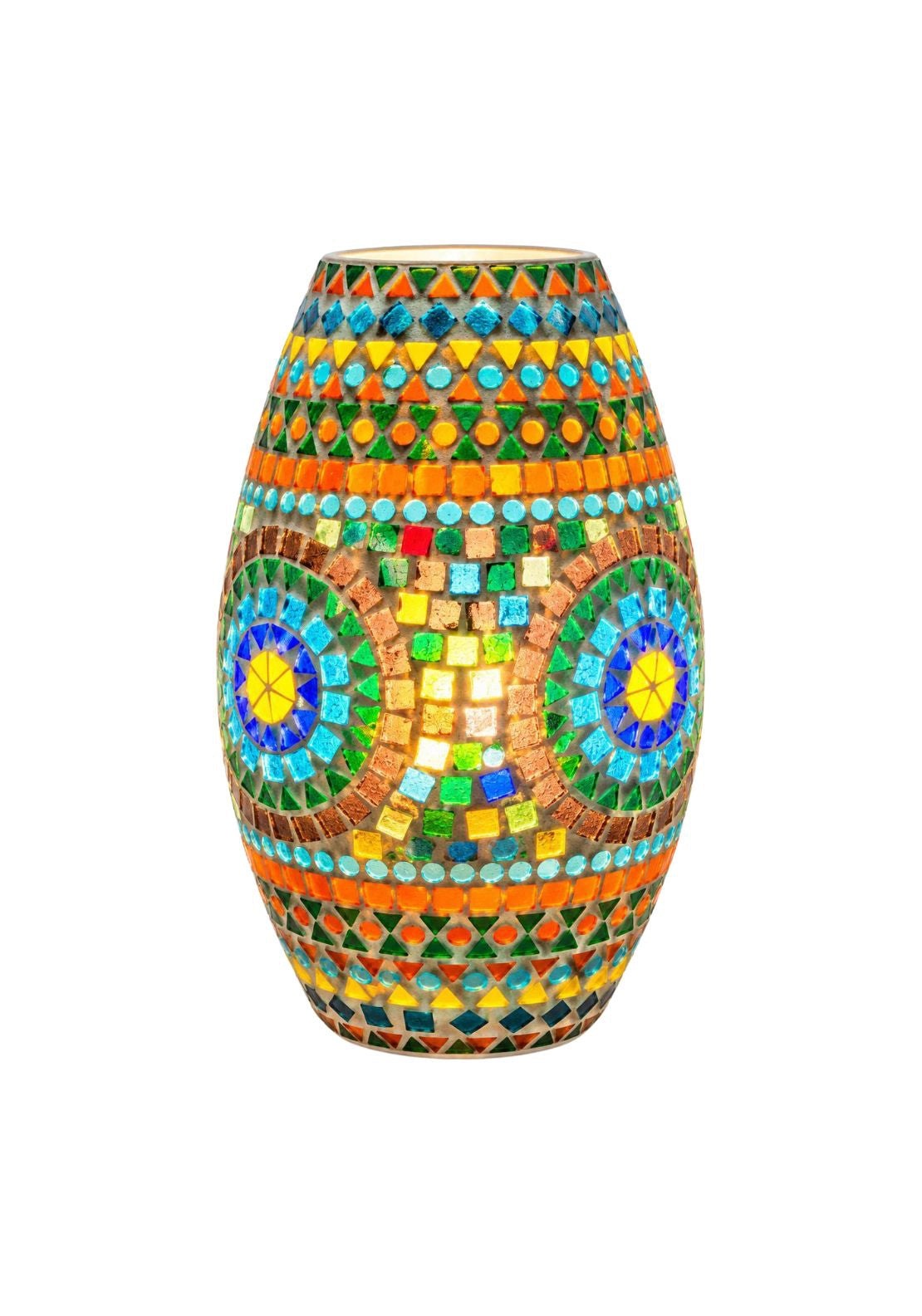 Multicoloured Mosaic Lamp 30cm - Multi