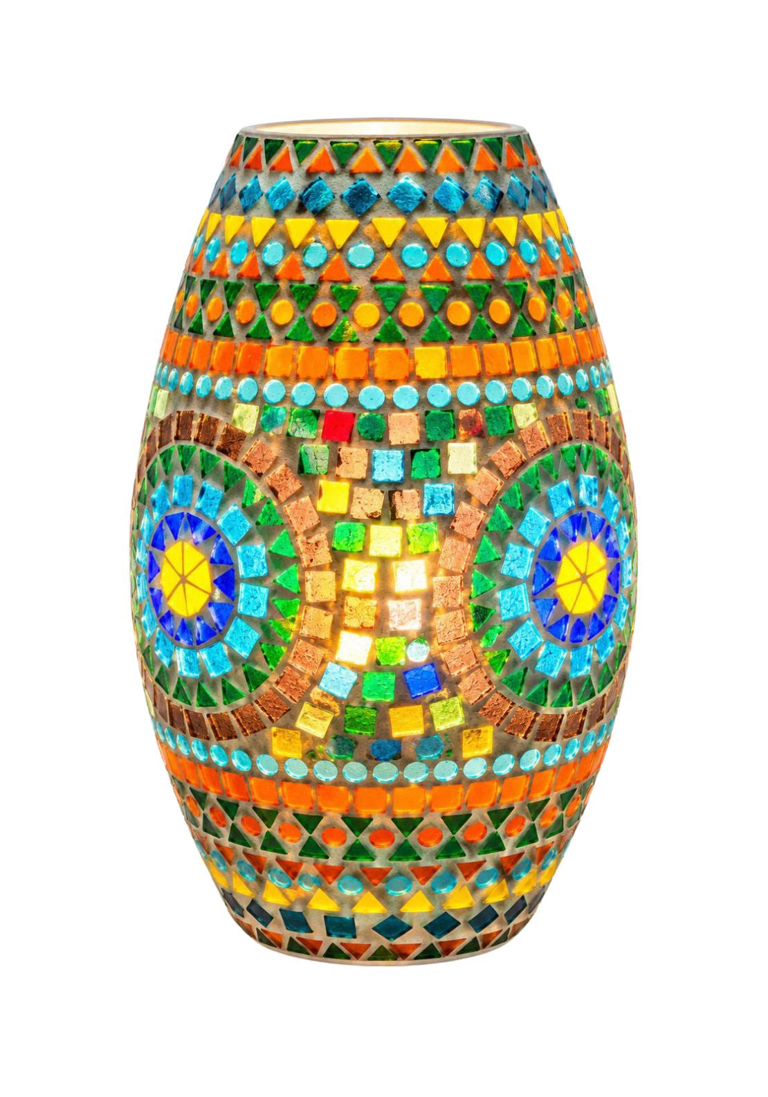 Multicoloured Mosaic Lamp 30cm - Multi