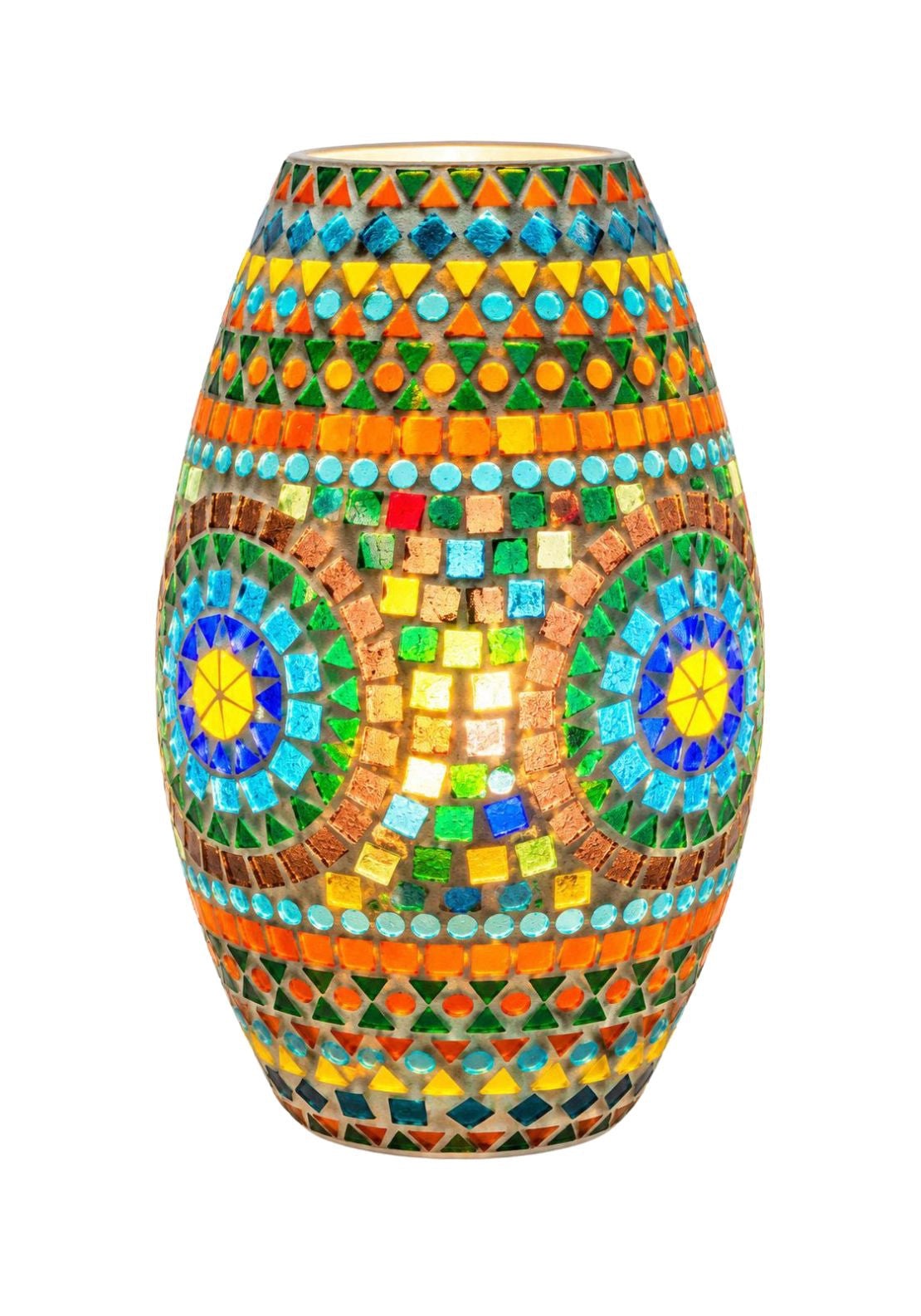 Multicoloured Mosaic Lamp 30cm - Multi