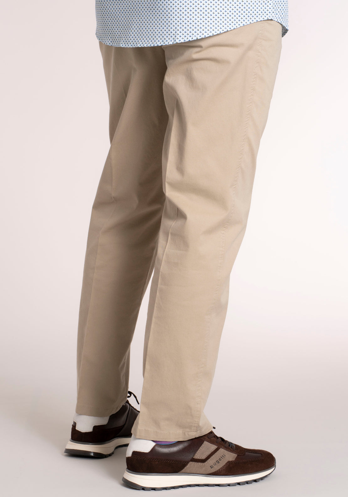 Gurteen Cotton Blend Lonford Chino - Beige 3 Shaws Department Stores
