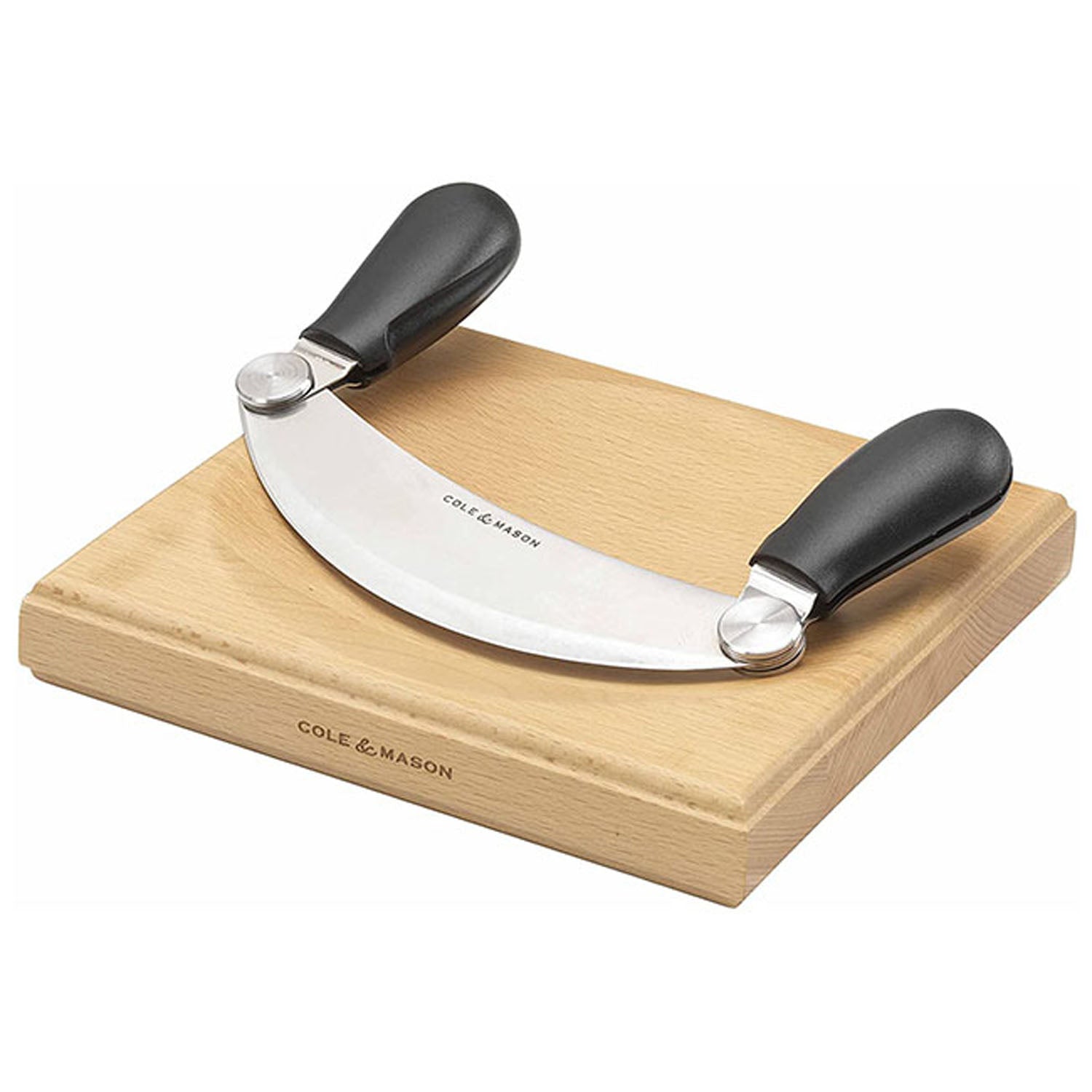 Cole & Mason H105549 Woodhall Herb Chopping Hachoir & Board 1 Shaws Department Stores