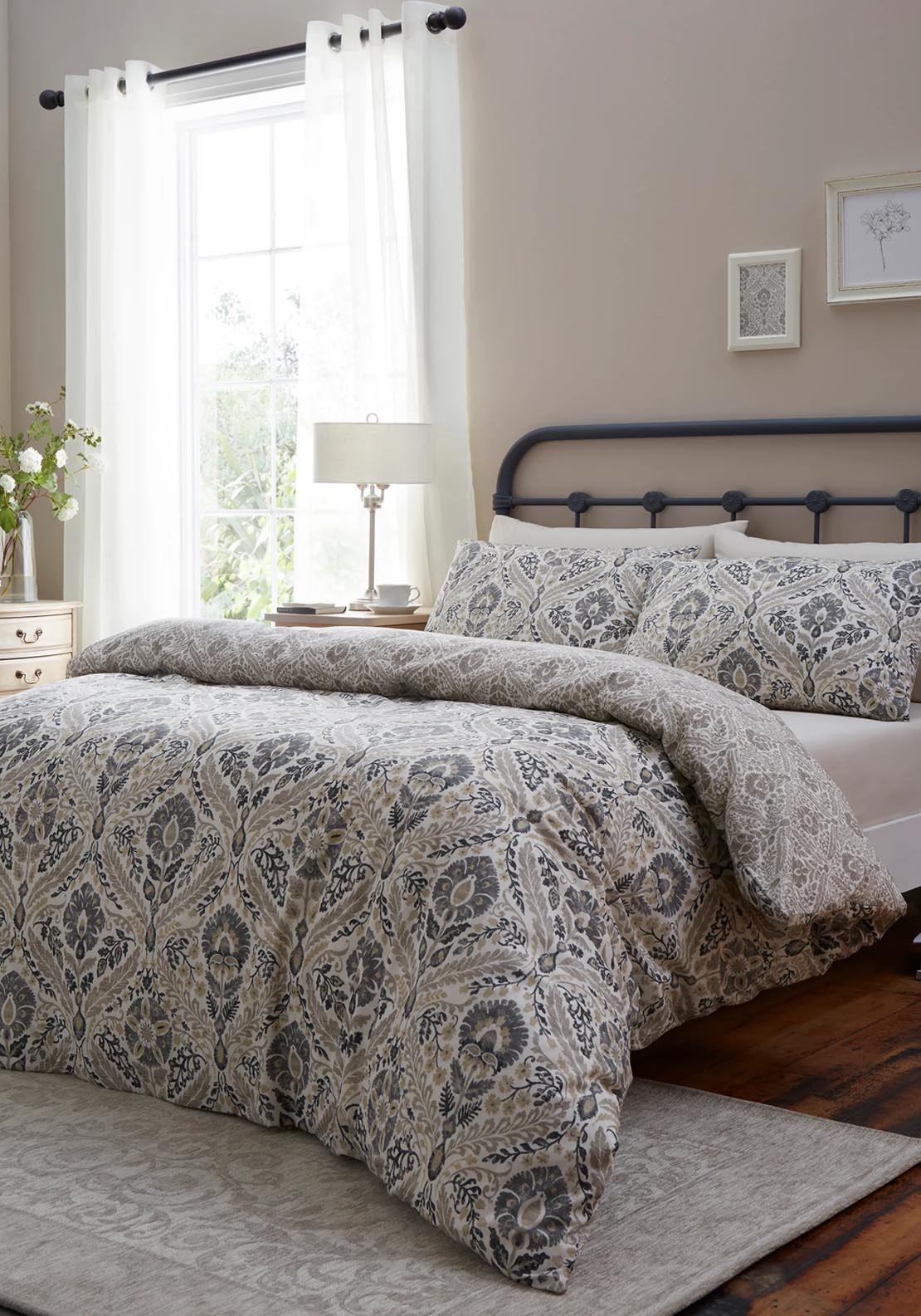 The Home Luxury Collection Hattie Duvet Cover Set - Nude 1 Shaws Department Stores