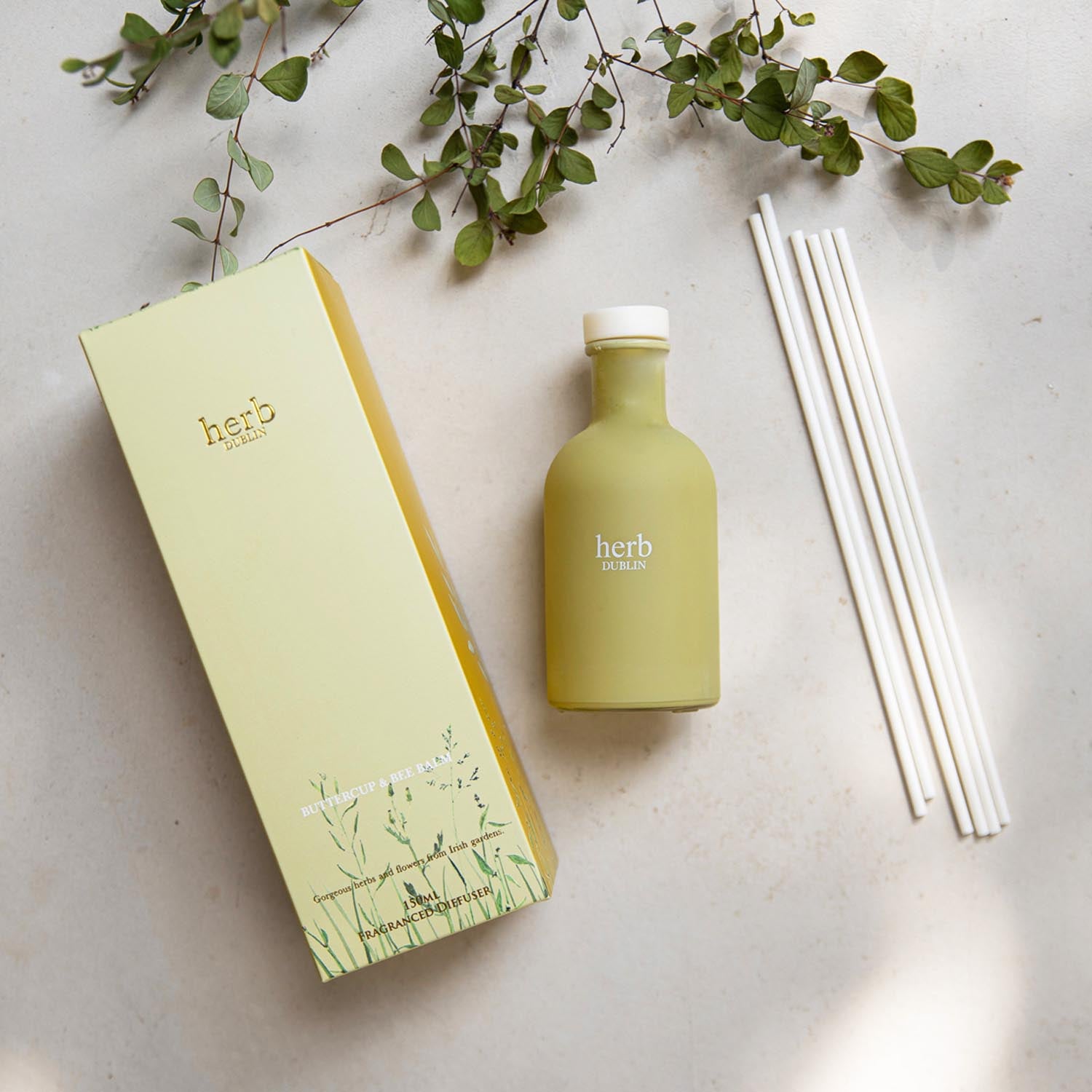 Herb Dublin Buttercup & Bee Balm Diffuser 150ml - Buttercup And Bee 1 Shaws Department Stores