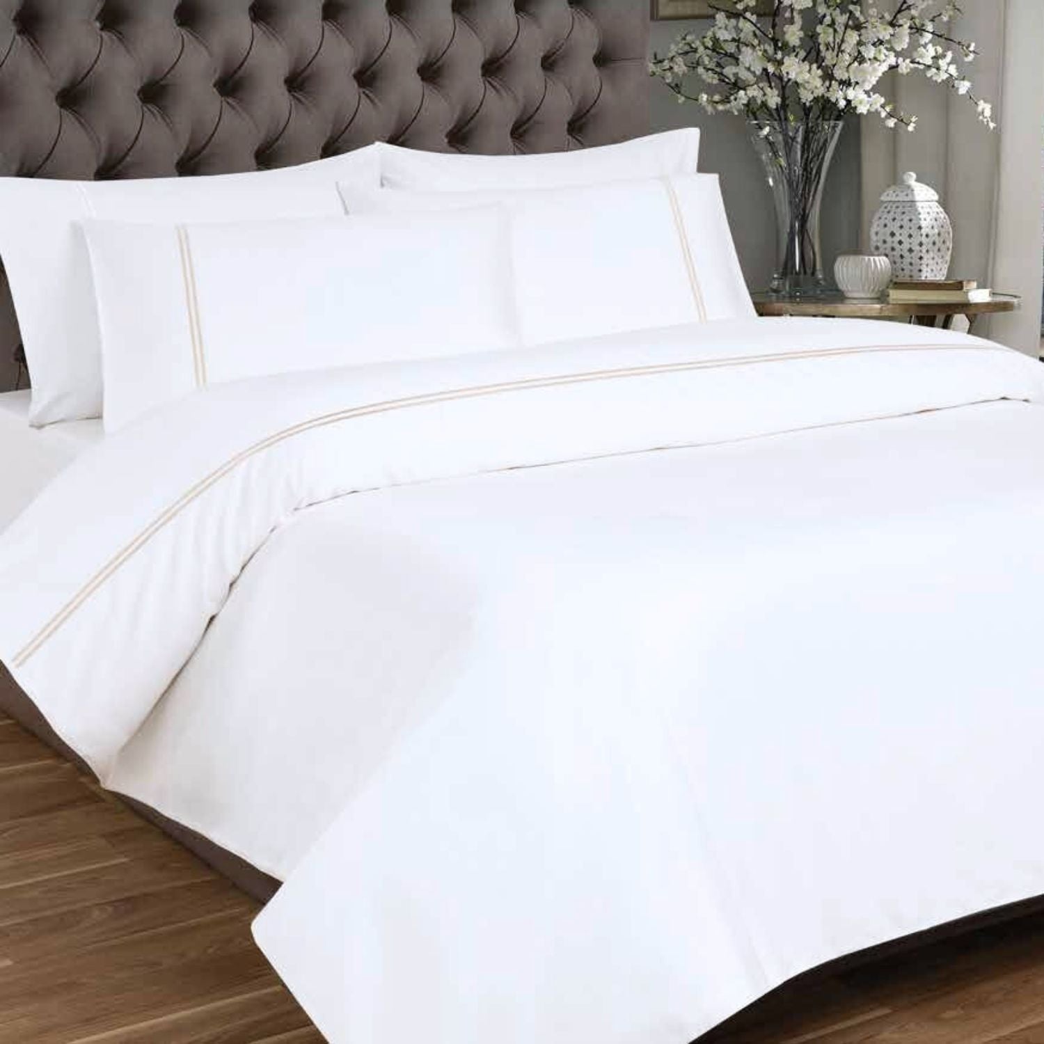 Heather & Ferne 300 Thread Count 100% Cotton Duvet Cover Set 1 Shaws Department Stores
