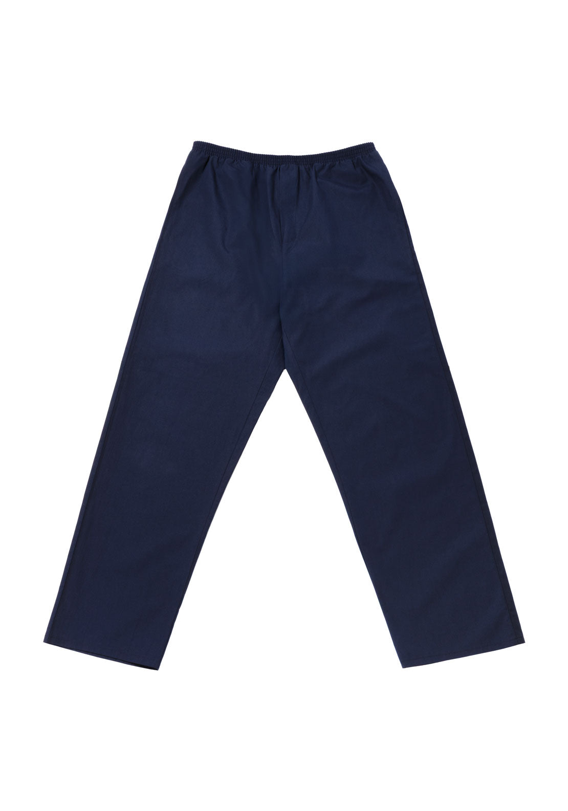 Hj Hall Pure Cotton Pyjamas, Long Sleeve Top and Long Pants - Blue 3 Shaws Department Stores