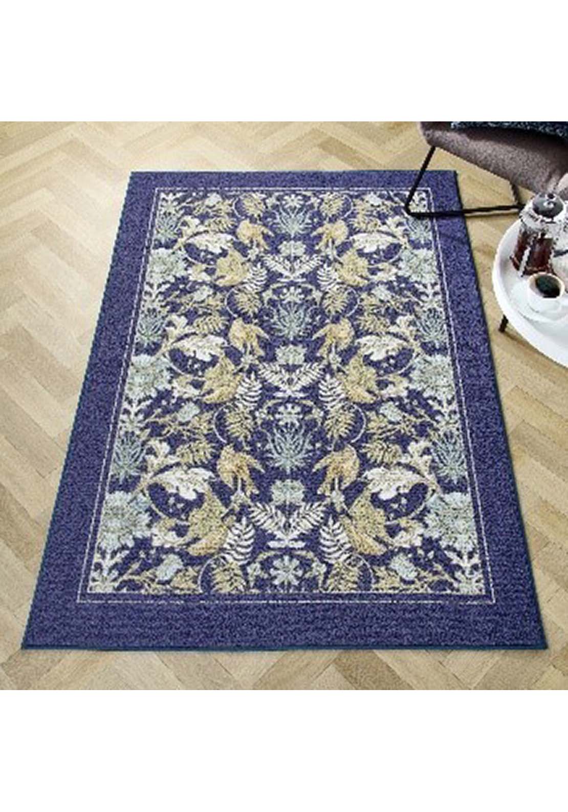 The Home Collection Botanical Rug - Navy 1 Shaws Department Stores