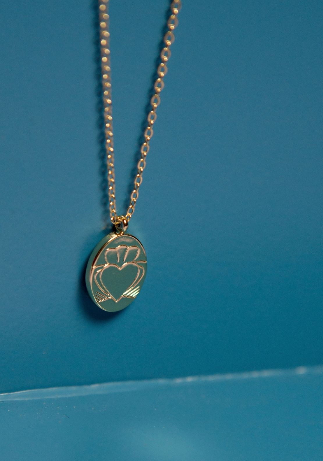 Don’t Kill My Vibe Heart Strong Coin Necklace - Gold 2 Shaws Department Stores