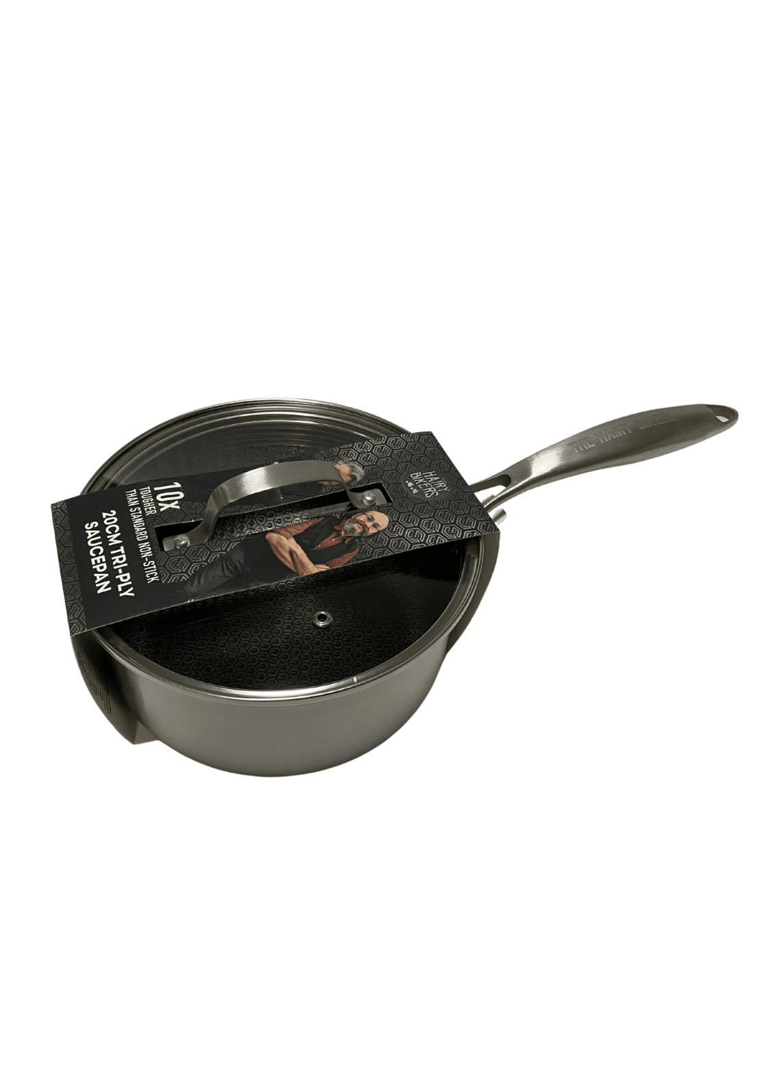 The Hairy Bikers Hairy Bikers Hex Guard 20cm Sauce Pan - Stainless Steel 1 Shaws Department Stores