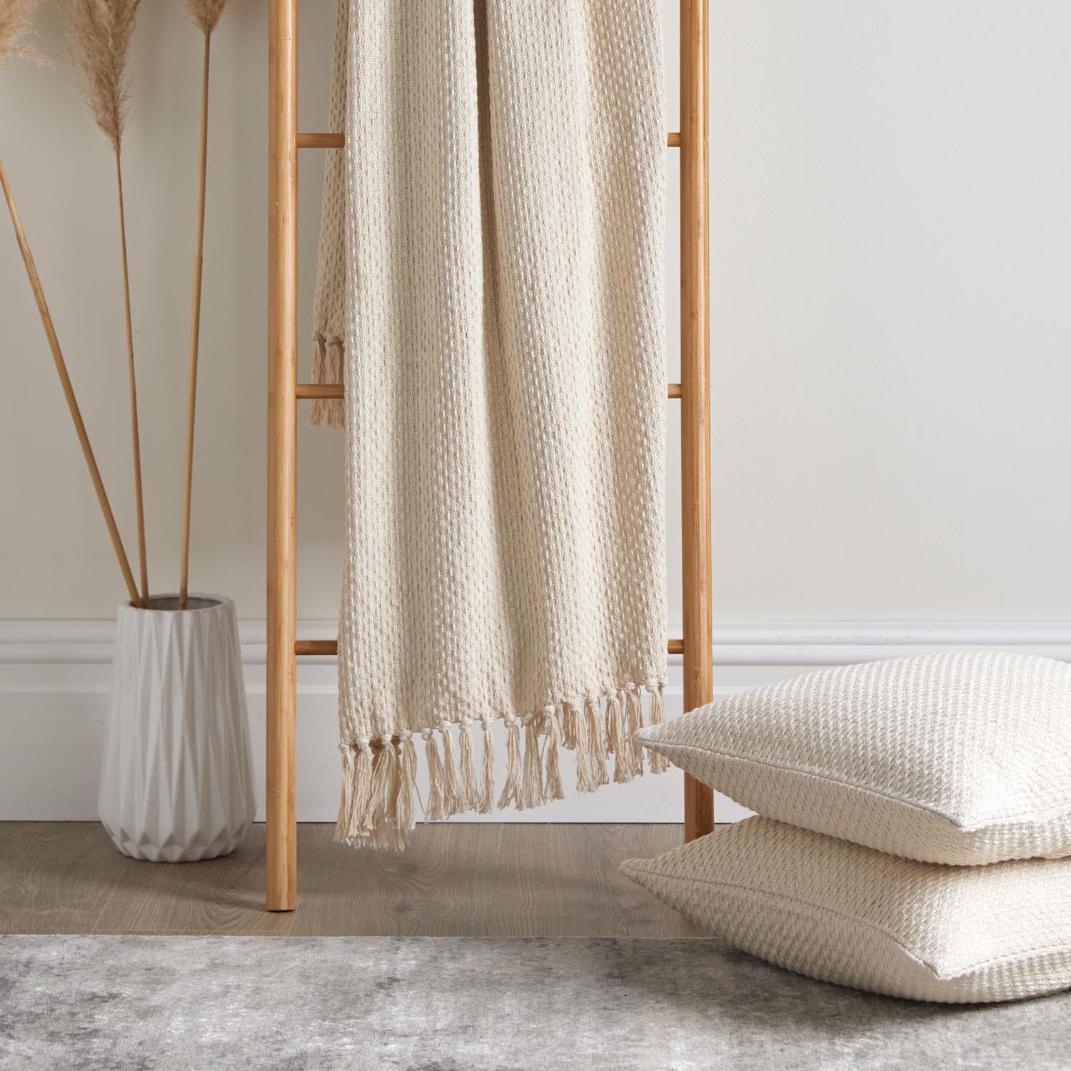The Home Collection Hanson Natural Throw 200 X 200 1 Shaws Department Stores