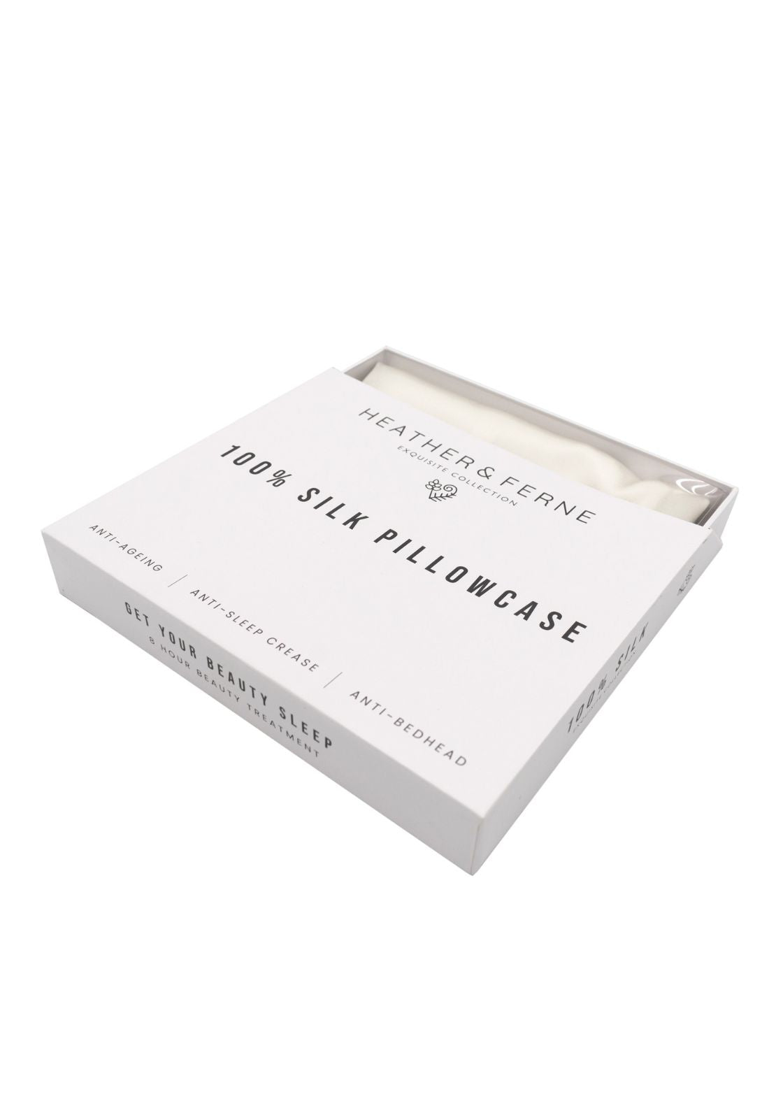 Heather & Ferne 100% Silk Pillowcase - Grey 4 Shaws Department Stores