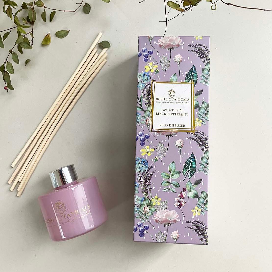 Irish Botanicals Lavender & Black Peppermint Diffuser 2 Shaws Department Stores
