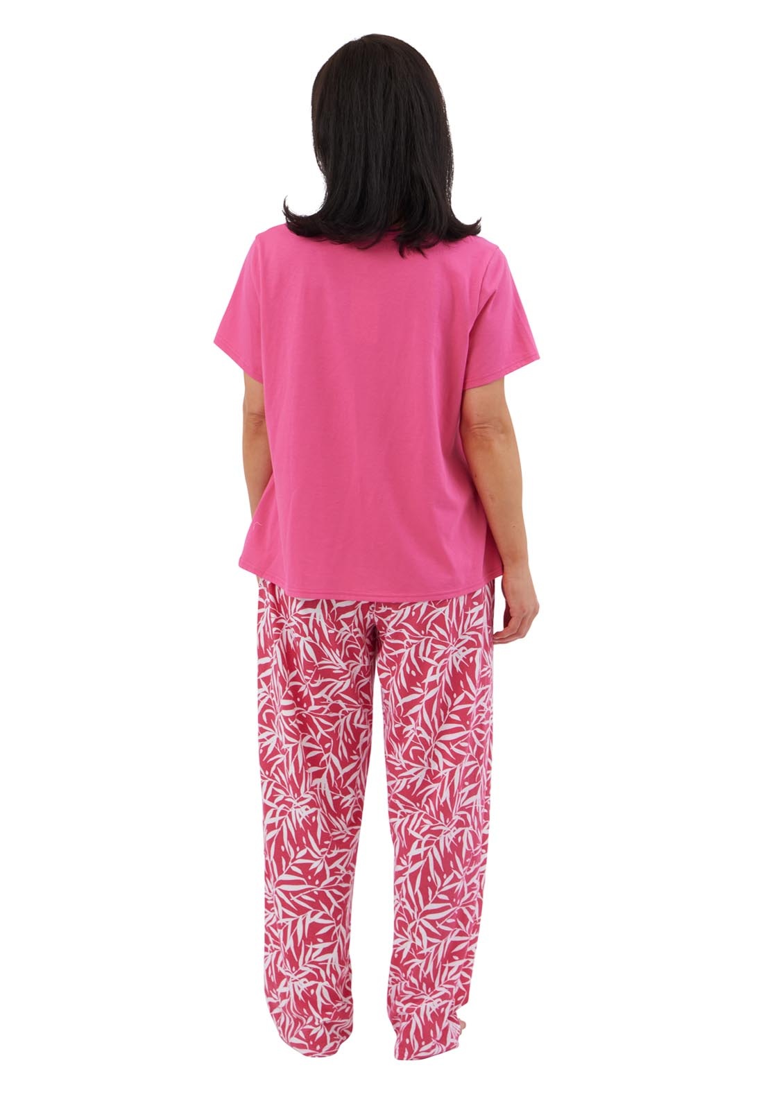 Indigo Sky Bamboo Print Pj Set - Pink 2 Shaws Department Stores