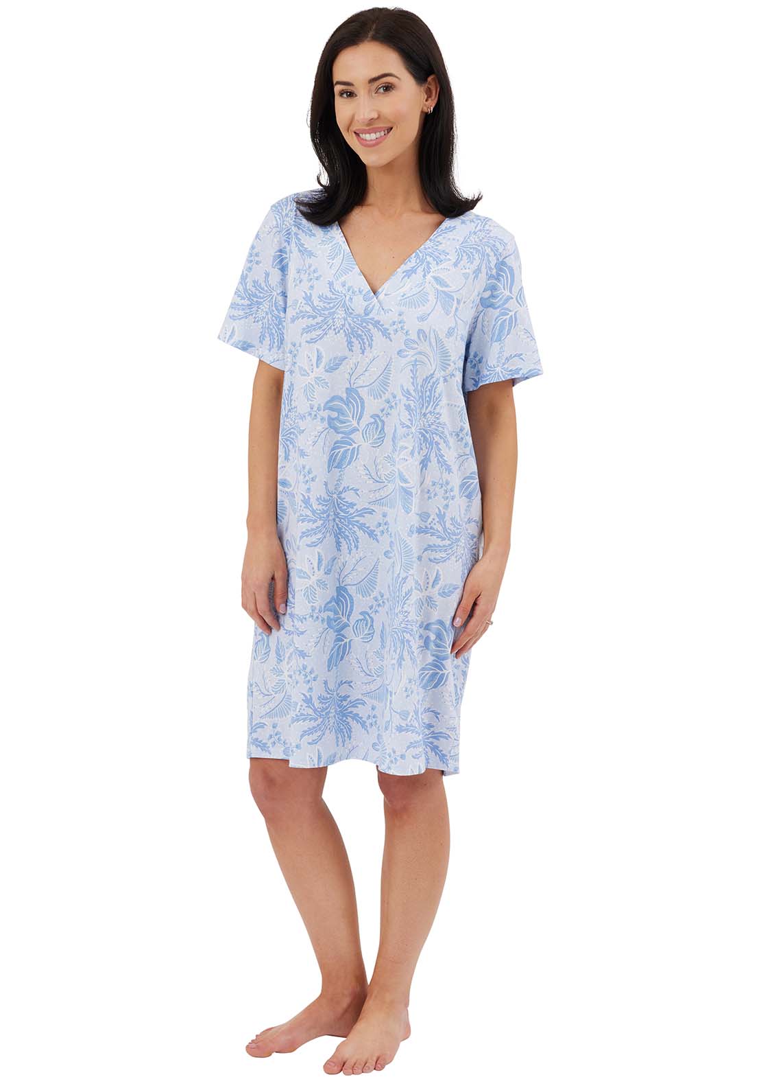 Indigo Sky Lucia Nightshirt - Blue 3 Shaws Department Stores