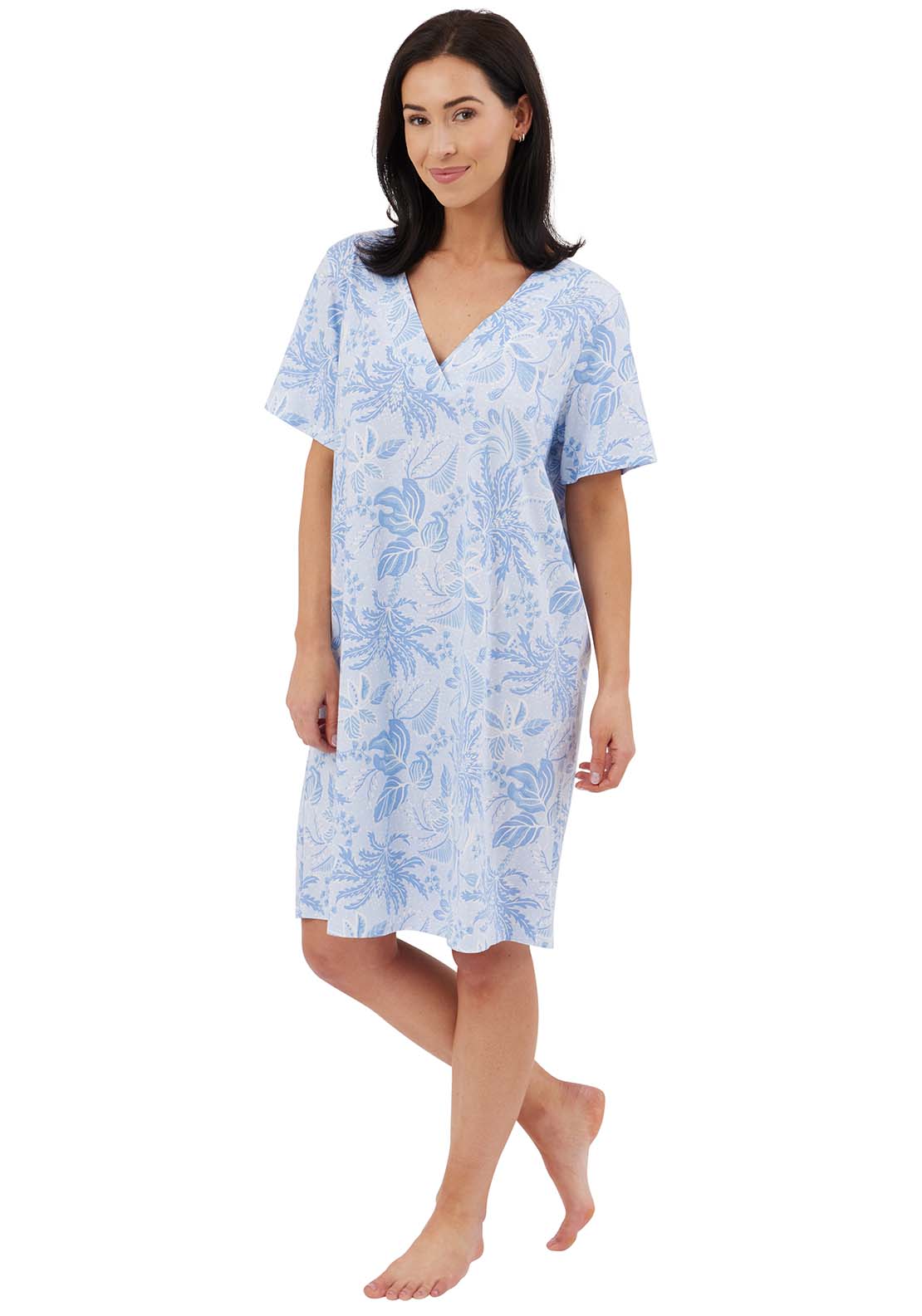 Indigo Sky Lucia Nightshirt - Blue 1 Shaws Department Stores