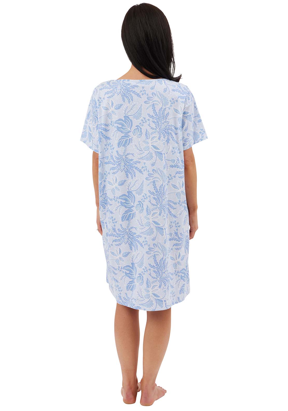 Indigo Sky Lucia Nightshirt - Blue 2 Shaws Department Stores