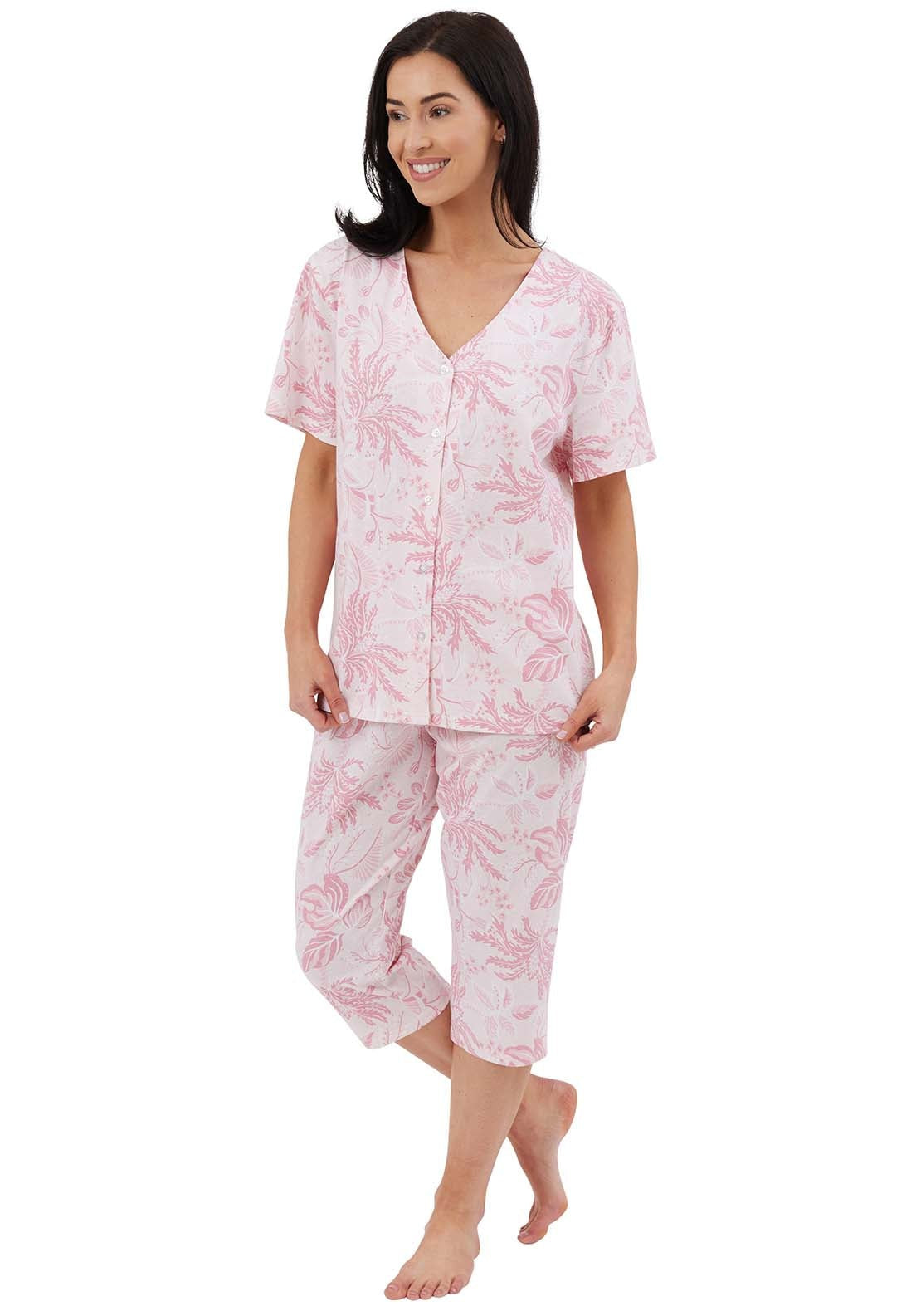 Indigo Sky Lucia 3/4 Floral Pyjama - Blue 4 Shaws Department Stores