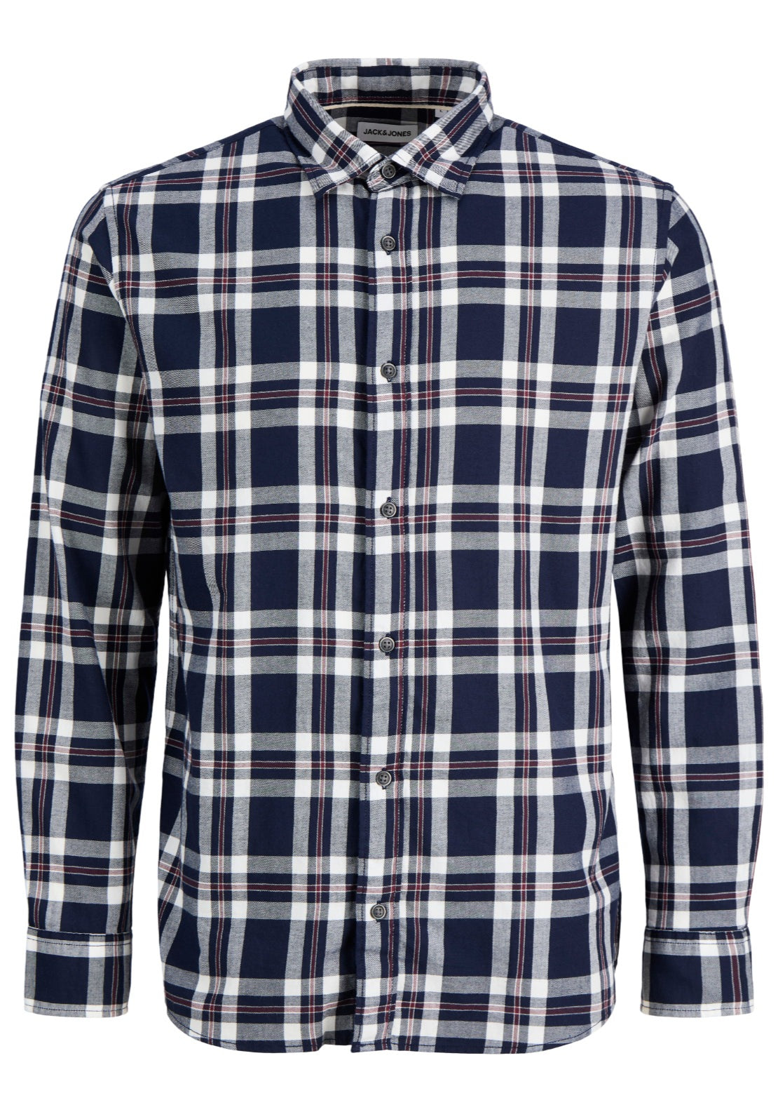 Jack & Jones Dover Check Shirt - Blue 4 Shaws Department Stores