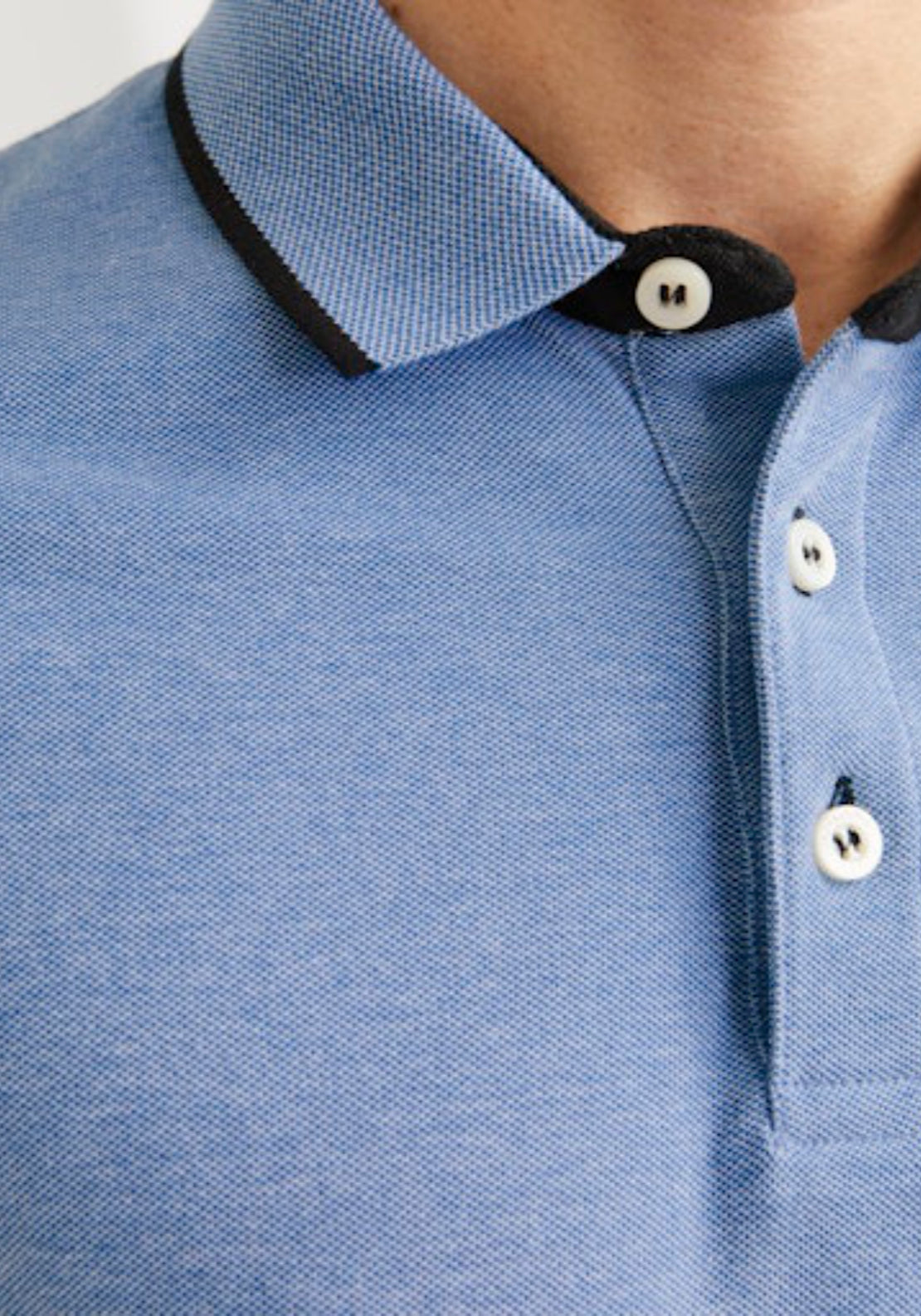 Jack & Jones Short Sleeve Plain Polo Shirt - Bright Cobalt 4 Shaws Department Stores