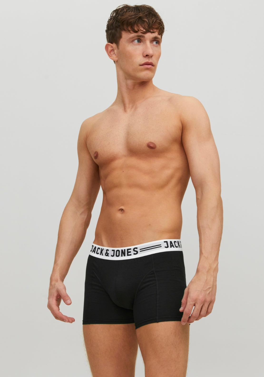 Jack & Jones 3 Pack Trunks - Black 4 Shaws Department Stores